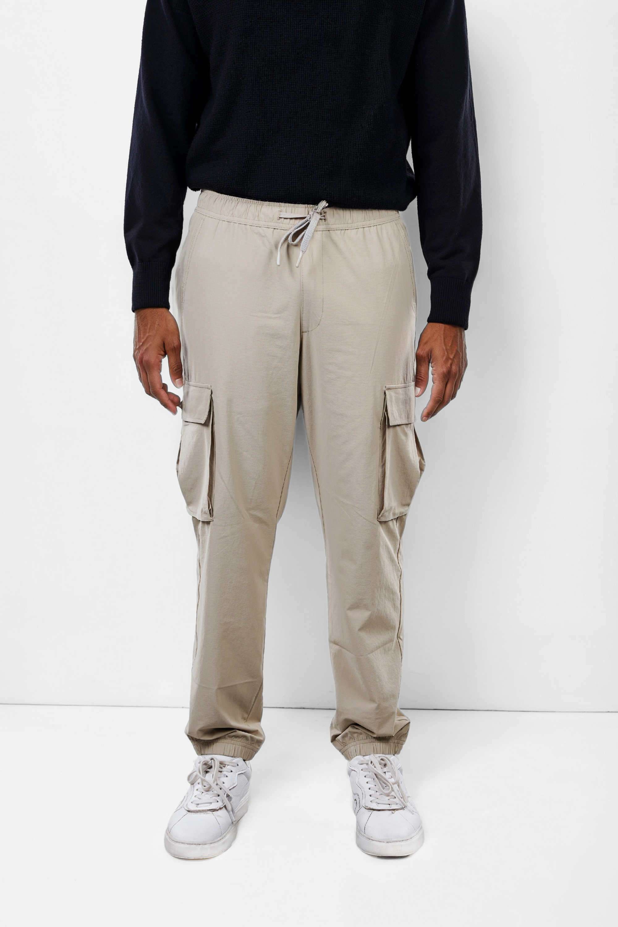 Solid-Polyester-Straight-Fit-Men-s-Casual-Wear-Trousers