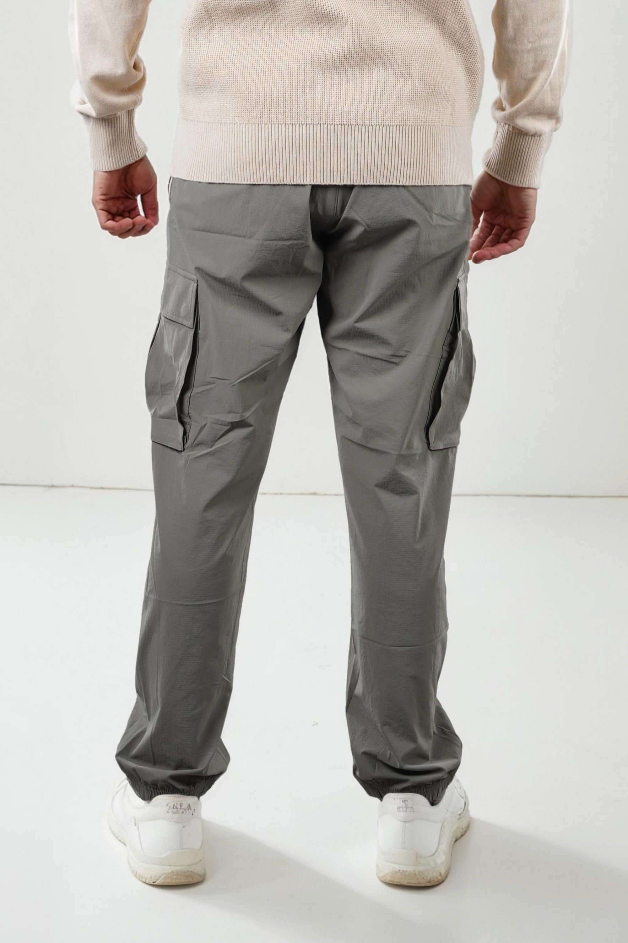 Solid-Polyester-Straight-Fit-Men-s-Casual-Wear-Trousers