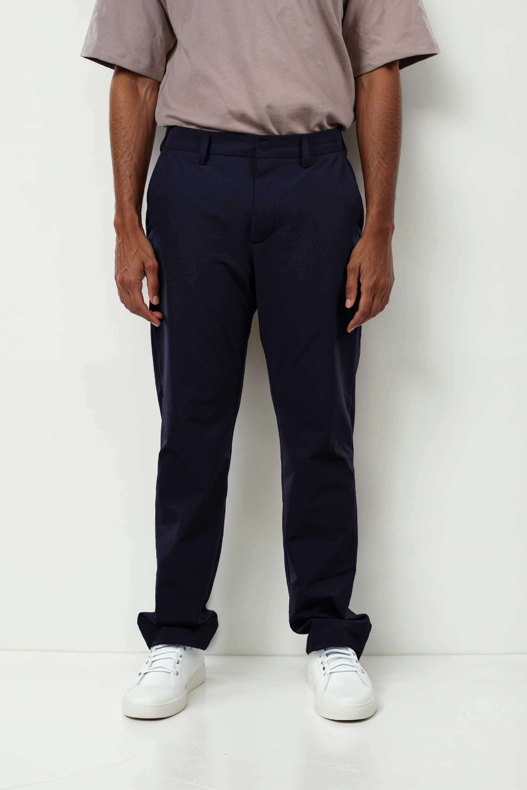 Solid-Polyester-Straight-Fit-Men-s-Casual-Wear-Trousers