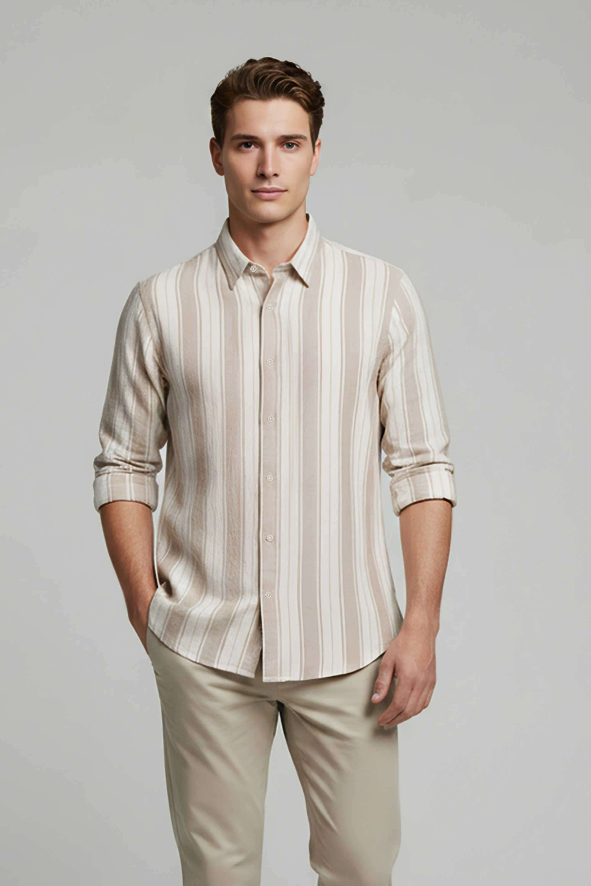 Solid-Cotton-Regular-Fit-Men-s-Casual-Shirt