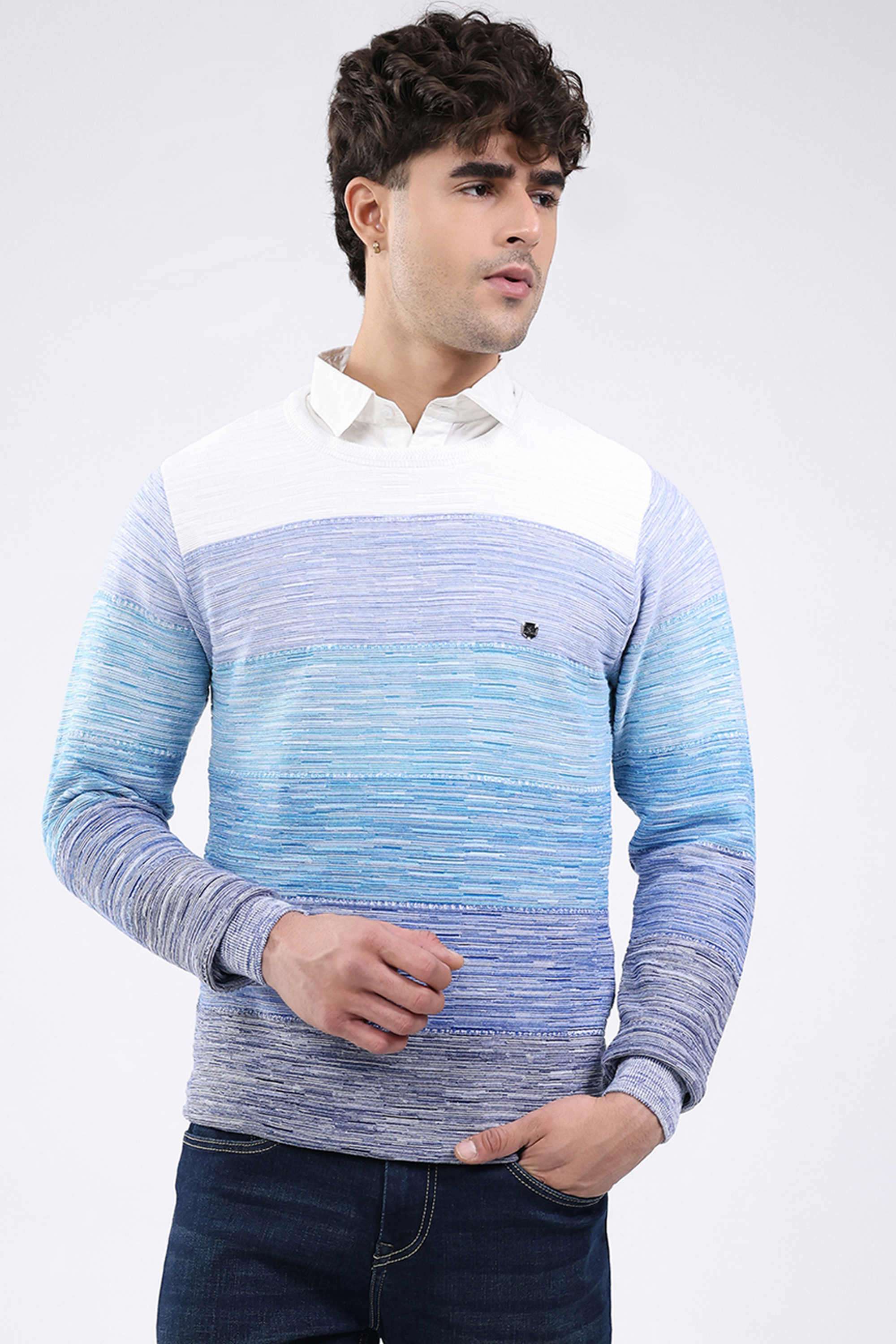 Solid-Cotton-Round-Neck-Men-s-Pullover