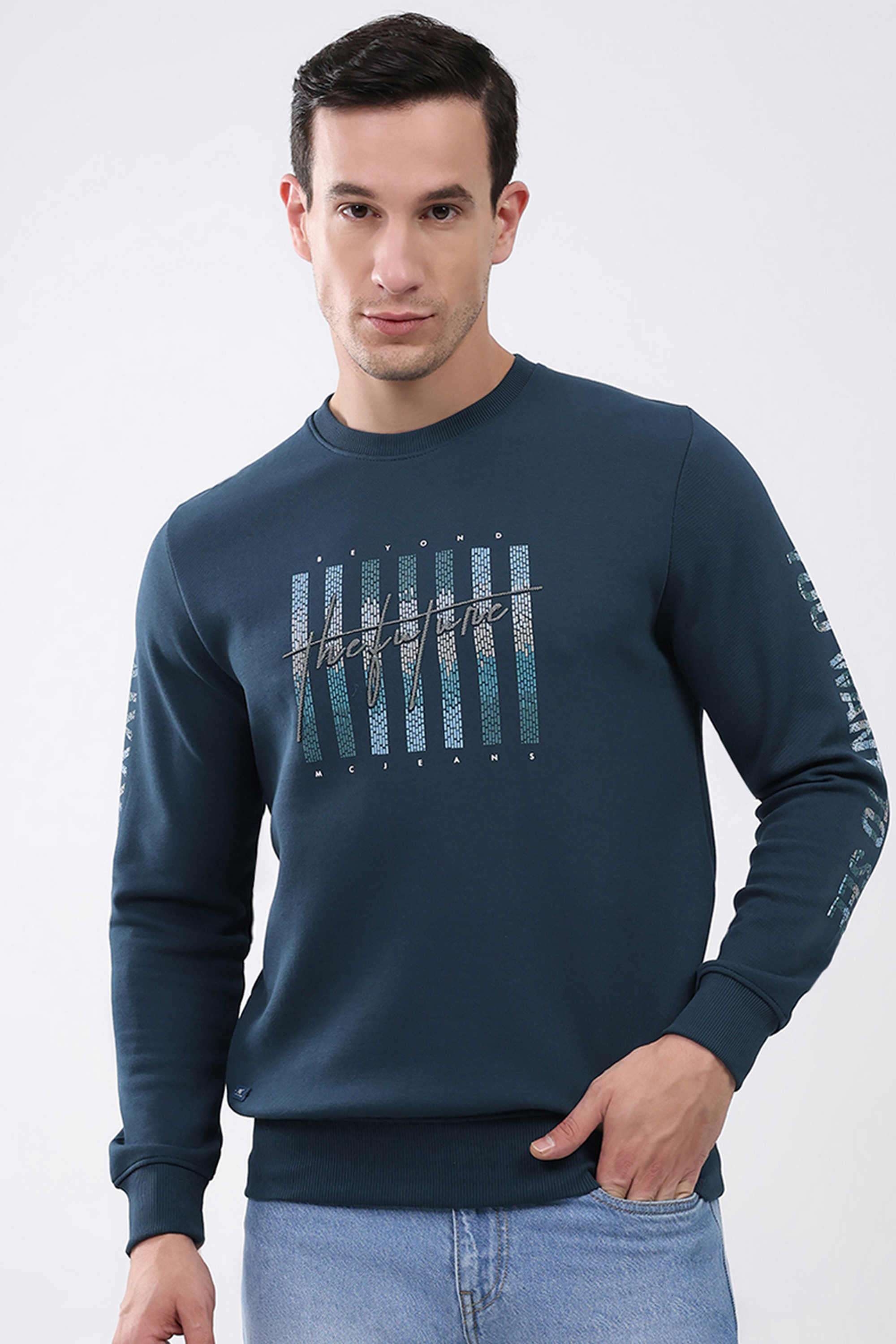 Solid-Cotton-Round-Neck-Men-s-Sweatshirt