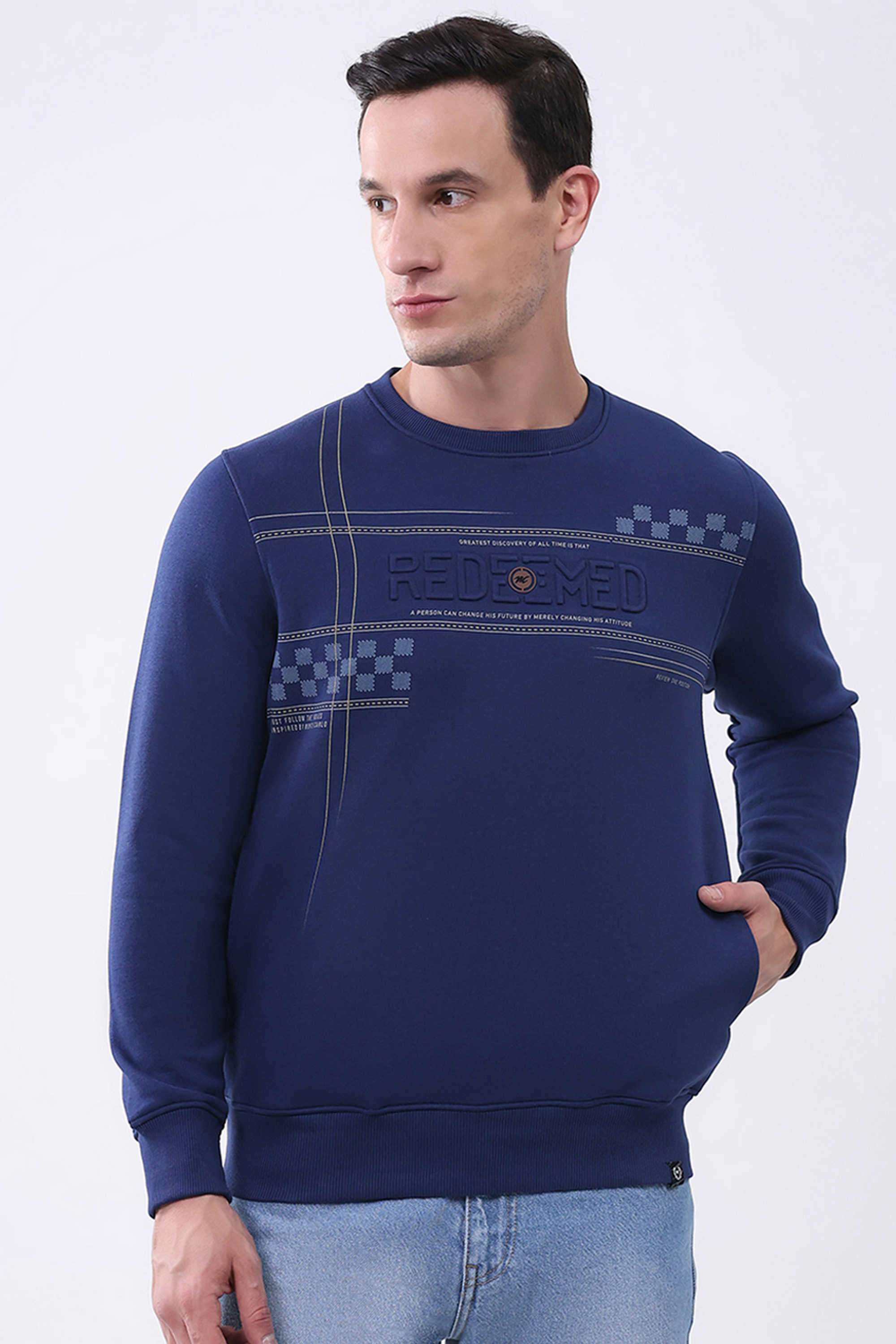 Solid-Cotton-Round-Neck-Men-s-Sweatshirt