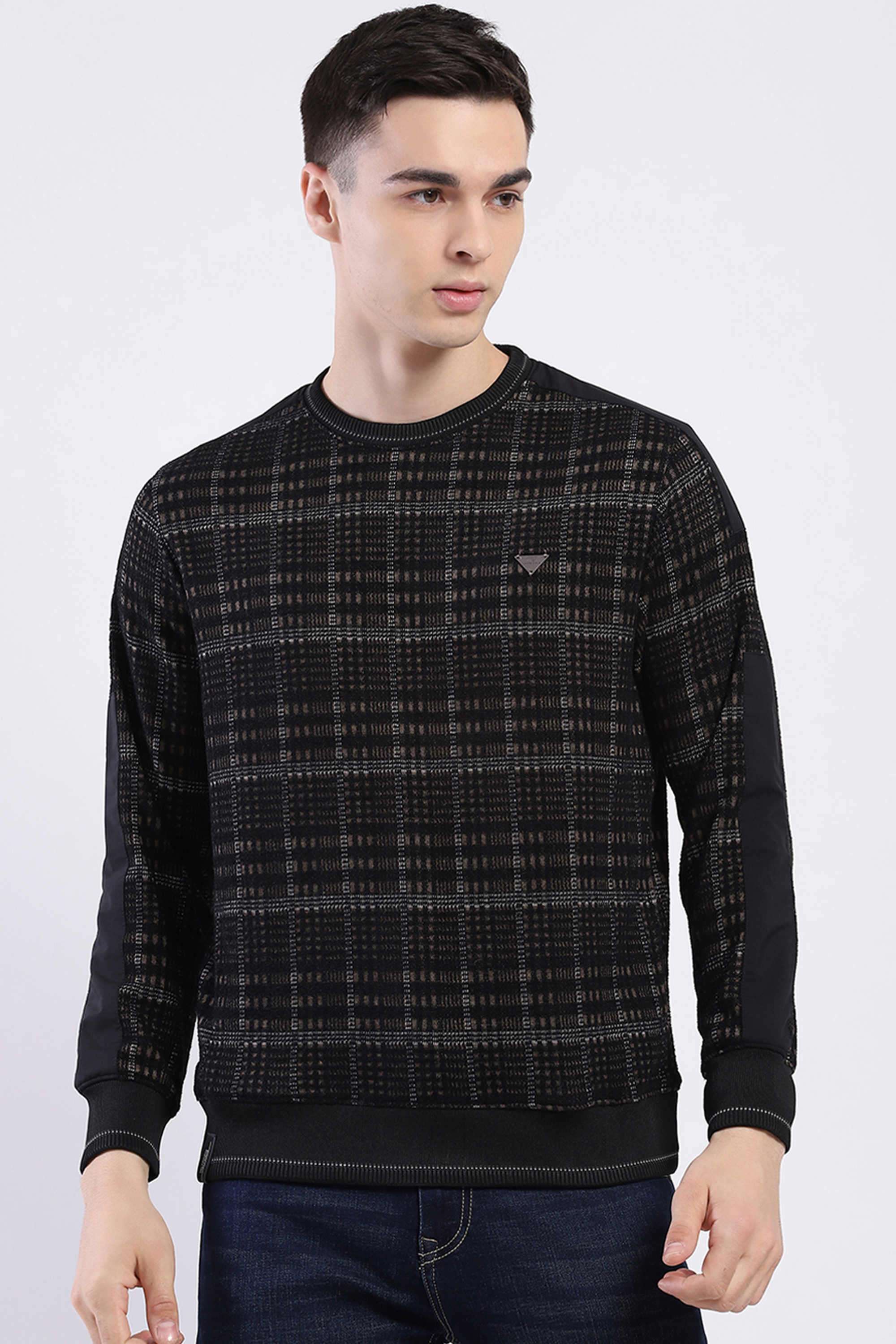 Solid-Cotton-Round-Neck-Men-s-Sweatshirt