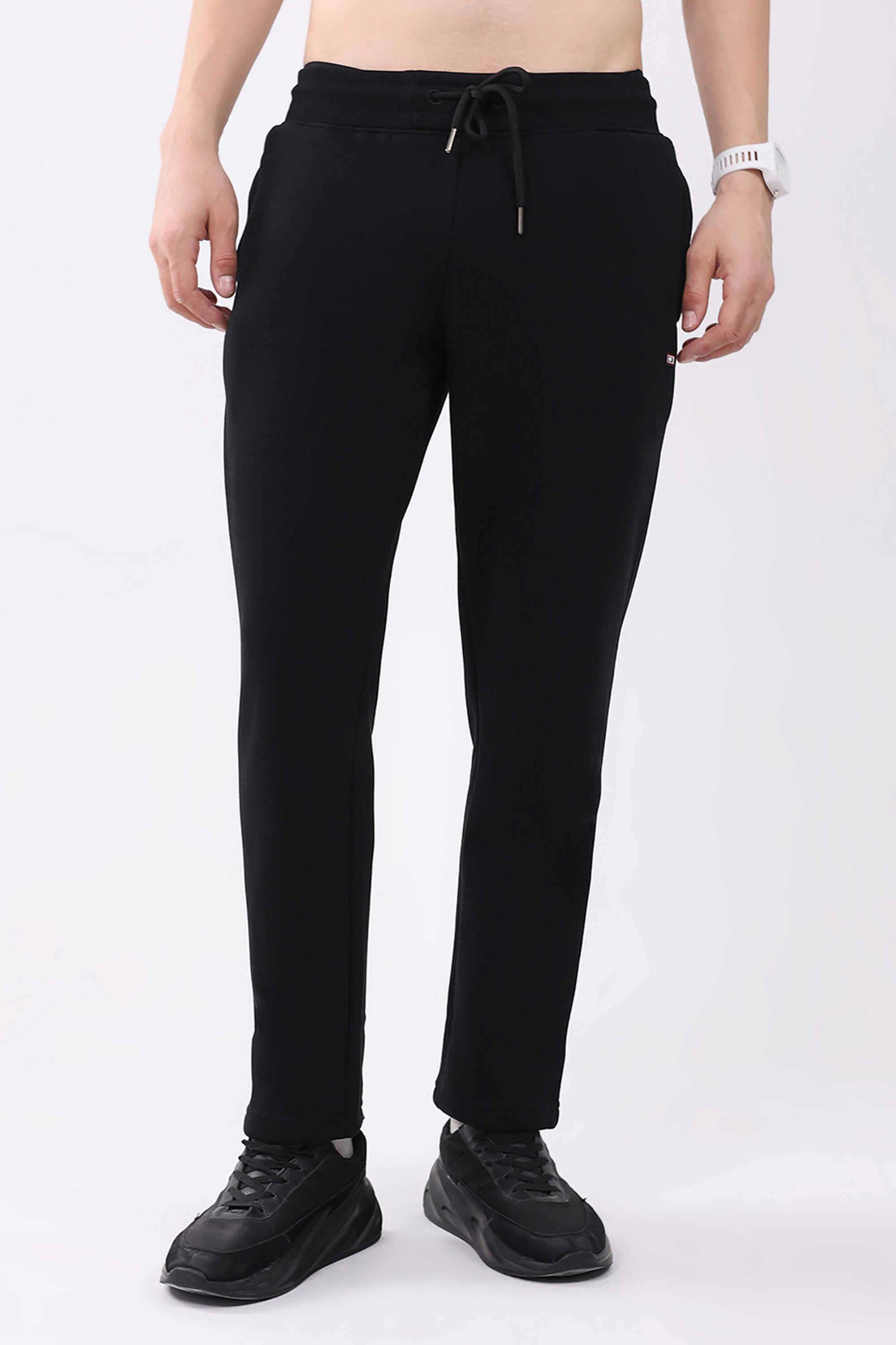 Solid-Cotton-Regular-Fit-Men-s-Track-Pants