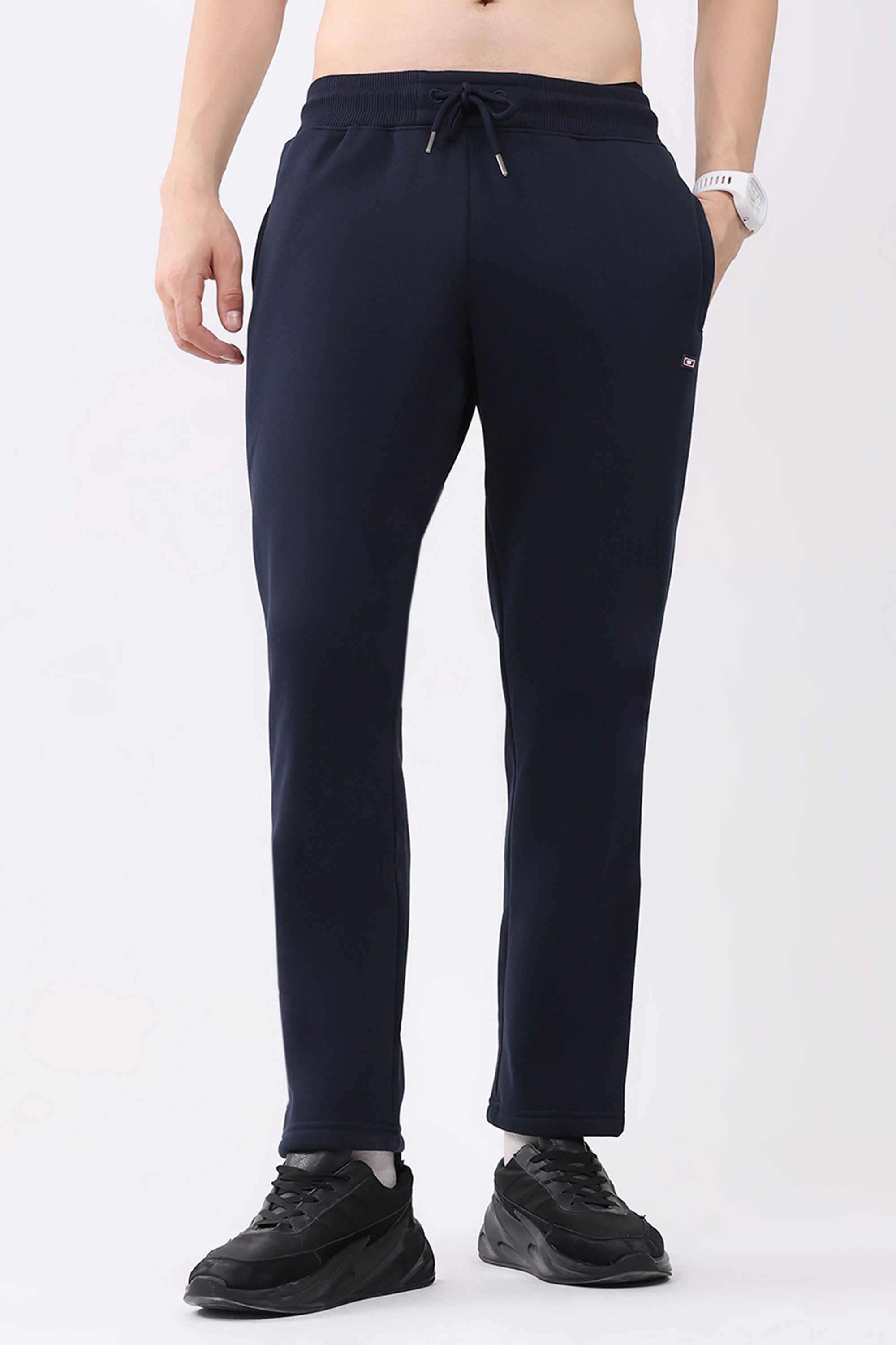 Solid-Cotton-Regular-Fit-Men-s-Track-Pants