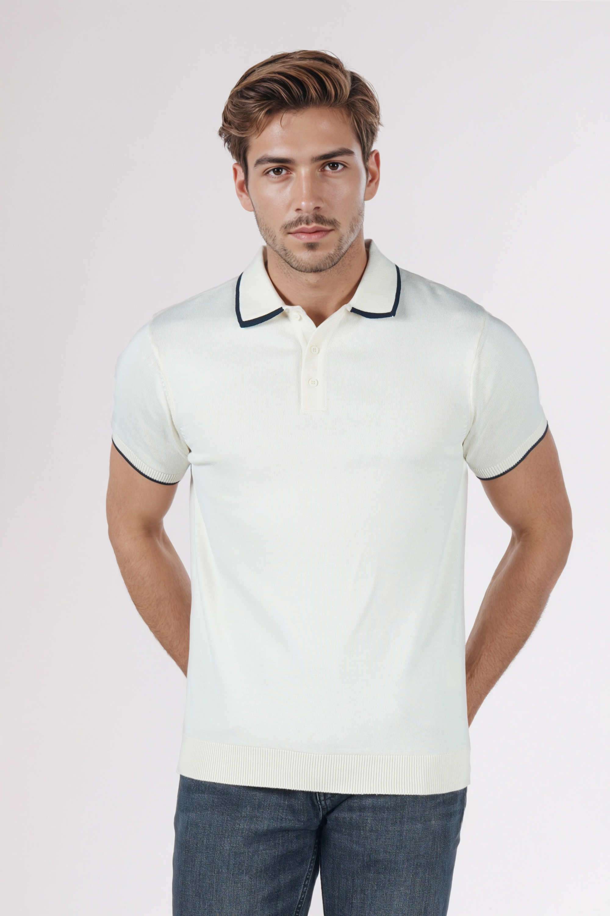 Solid-Cotton-Regular-Fit-Men-Polo-T-Shirt