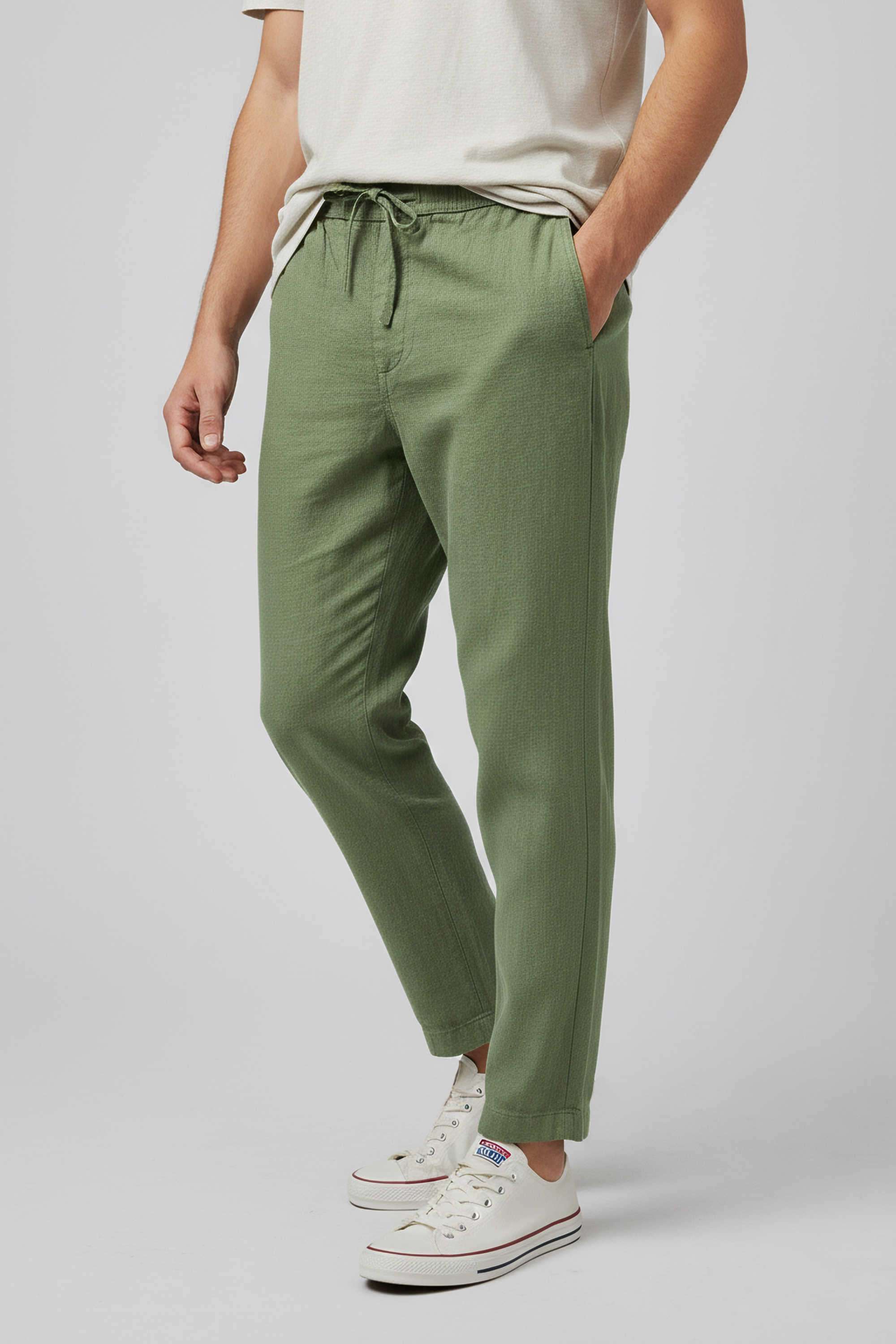 Solid-Cotton-Regular-Fit-Men-s-Casual-Trousers