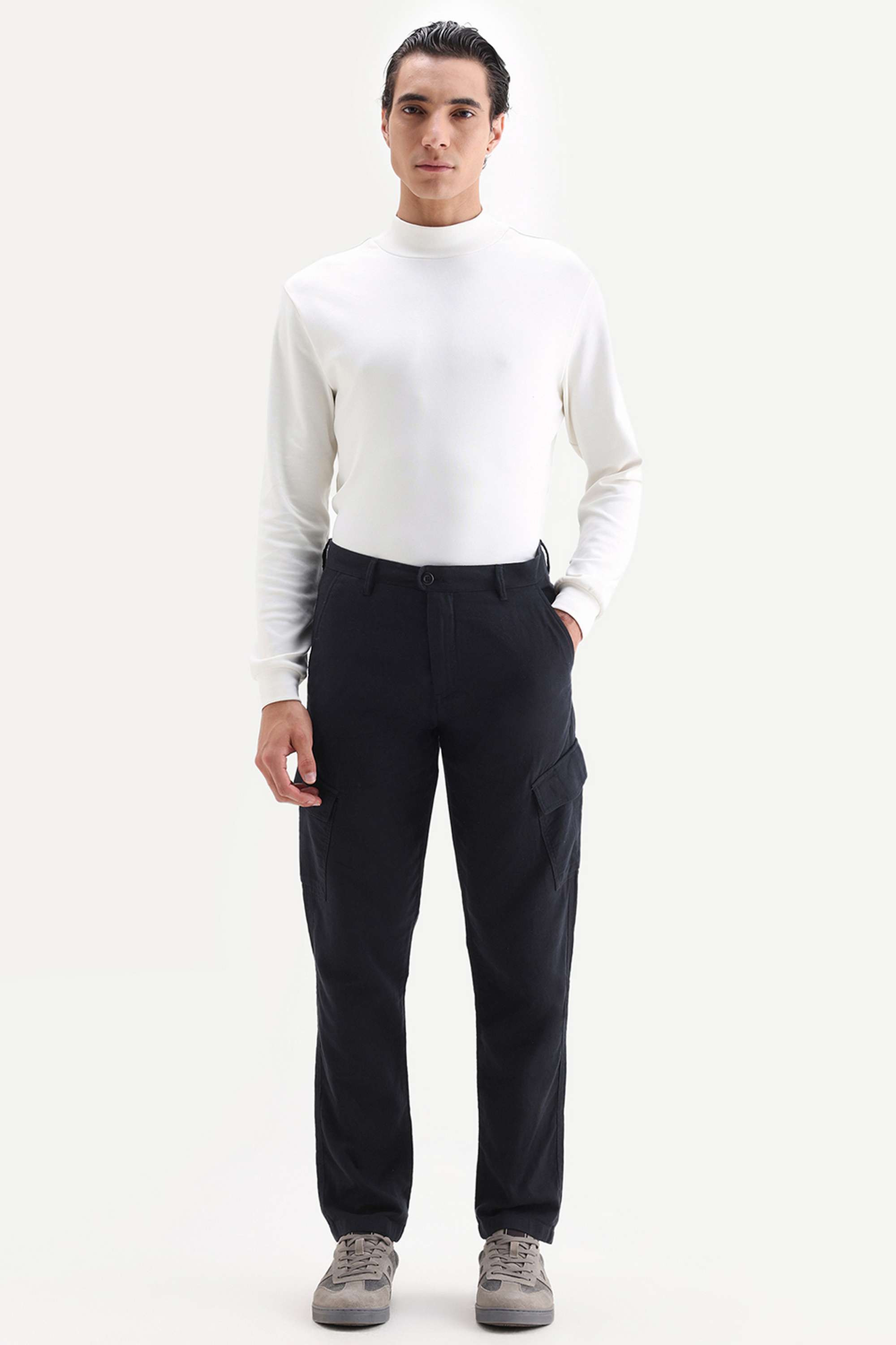 Solid-Cotton-Regular-Fit-Men-s-Casual-Trousers