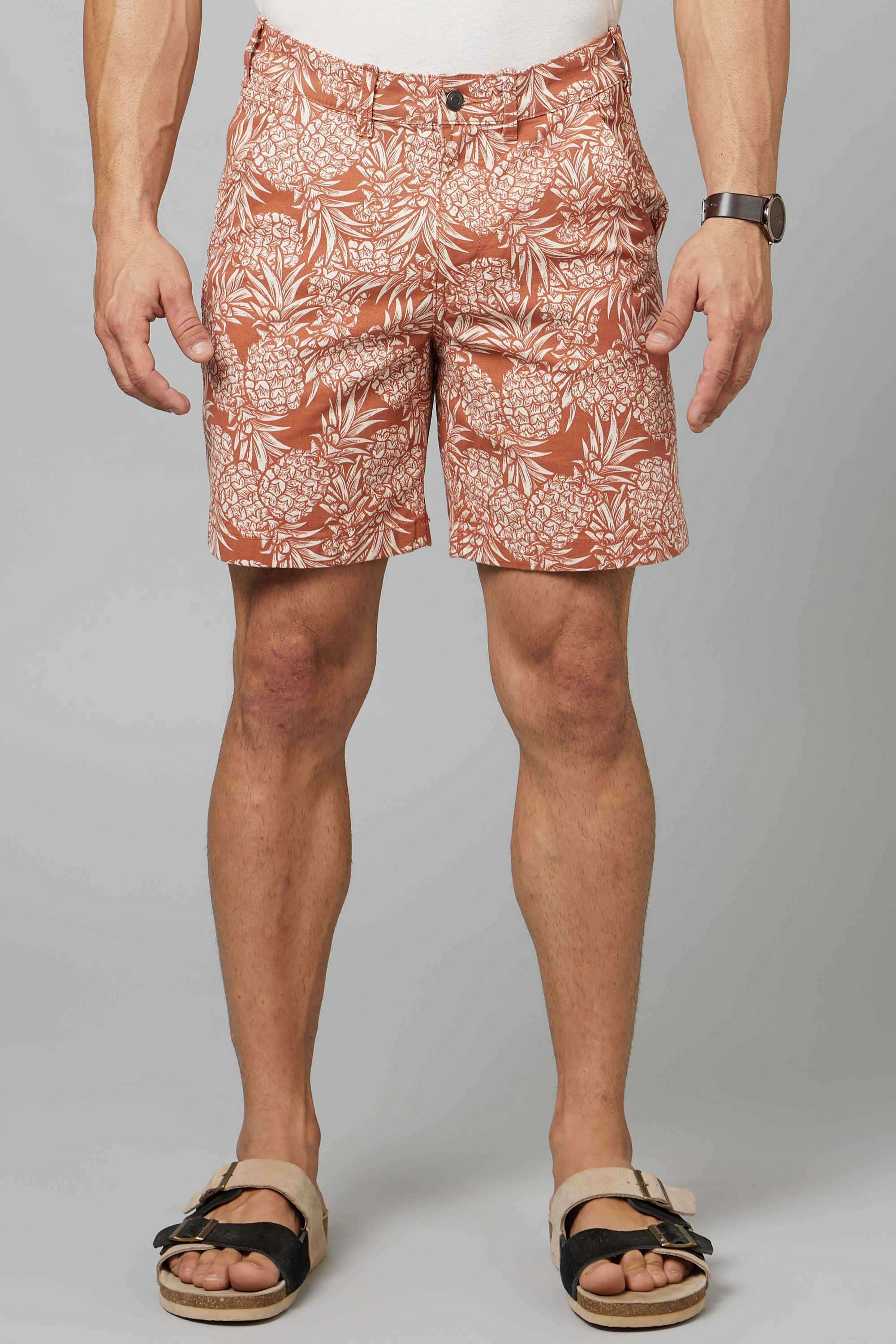 Solid-Cotton-Regular-Fit-Men-s-Shorts