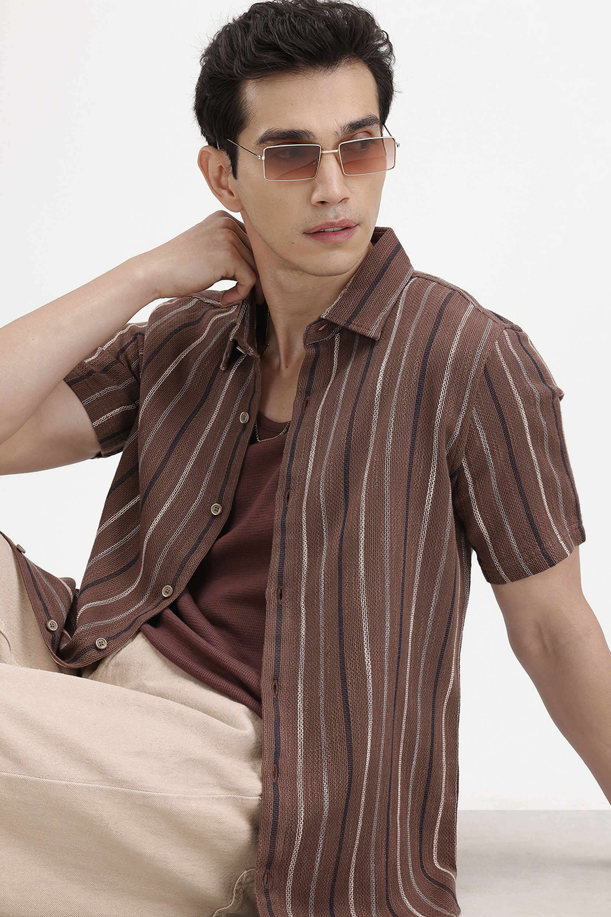Textured-Cotton-Regular-Fit-Men-s-Casual-Wear-Shirt