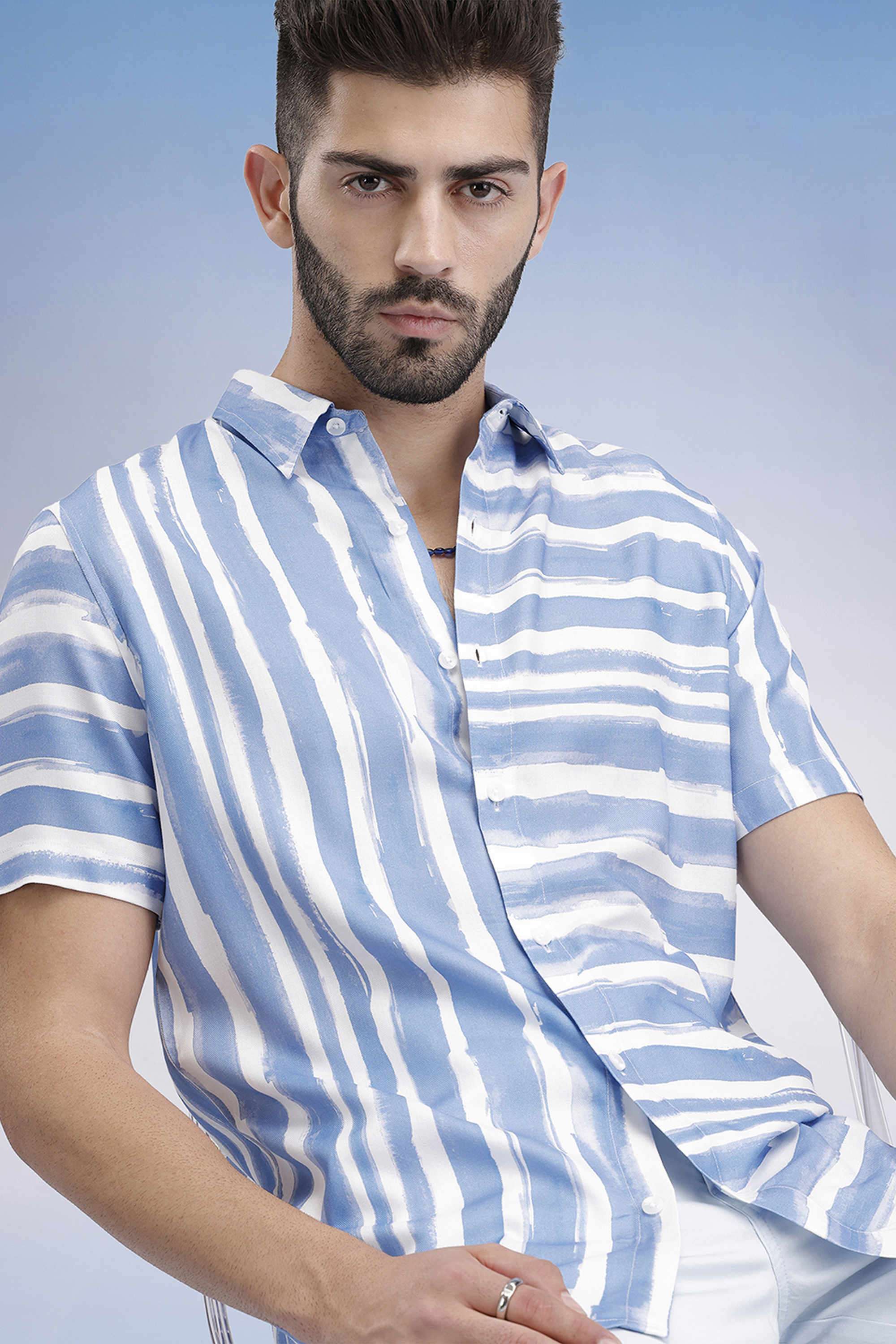 Stripes-Cotton-Slim-Fit-Men-s-Casual-Wear-Shirt