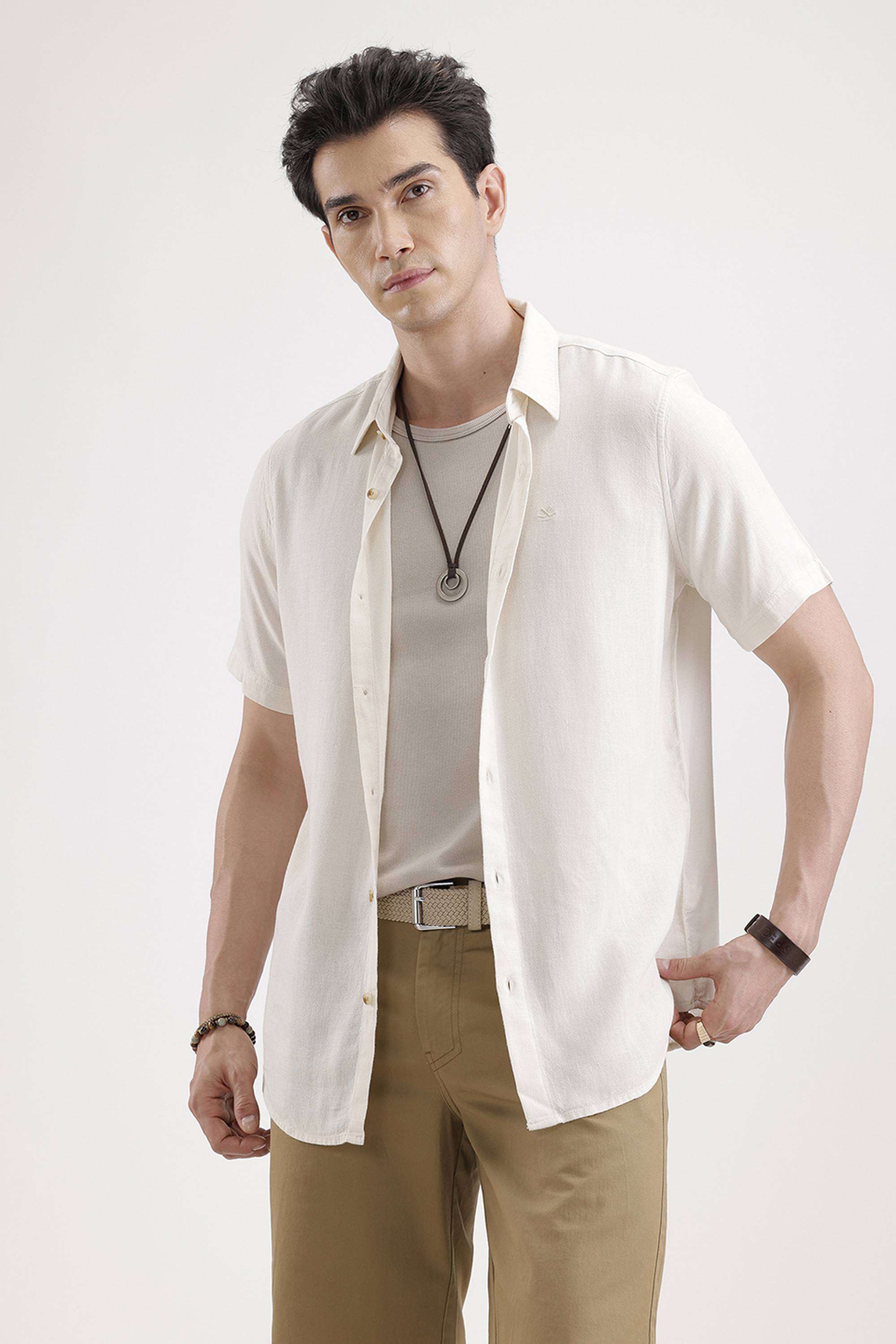 Solid-Cotton-Regular-Fit-Men-s-Shirt