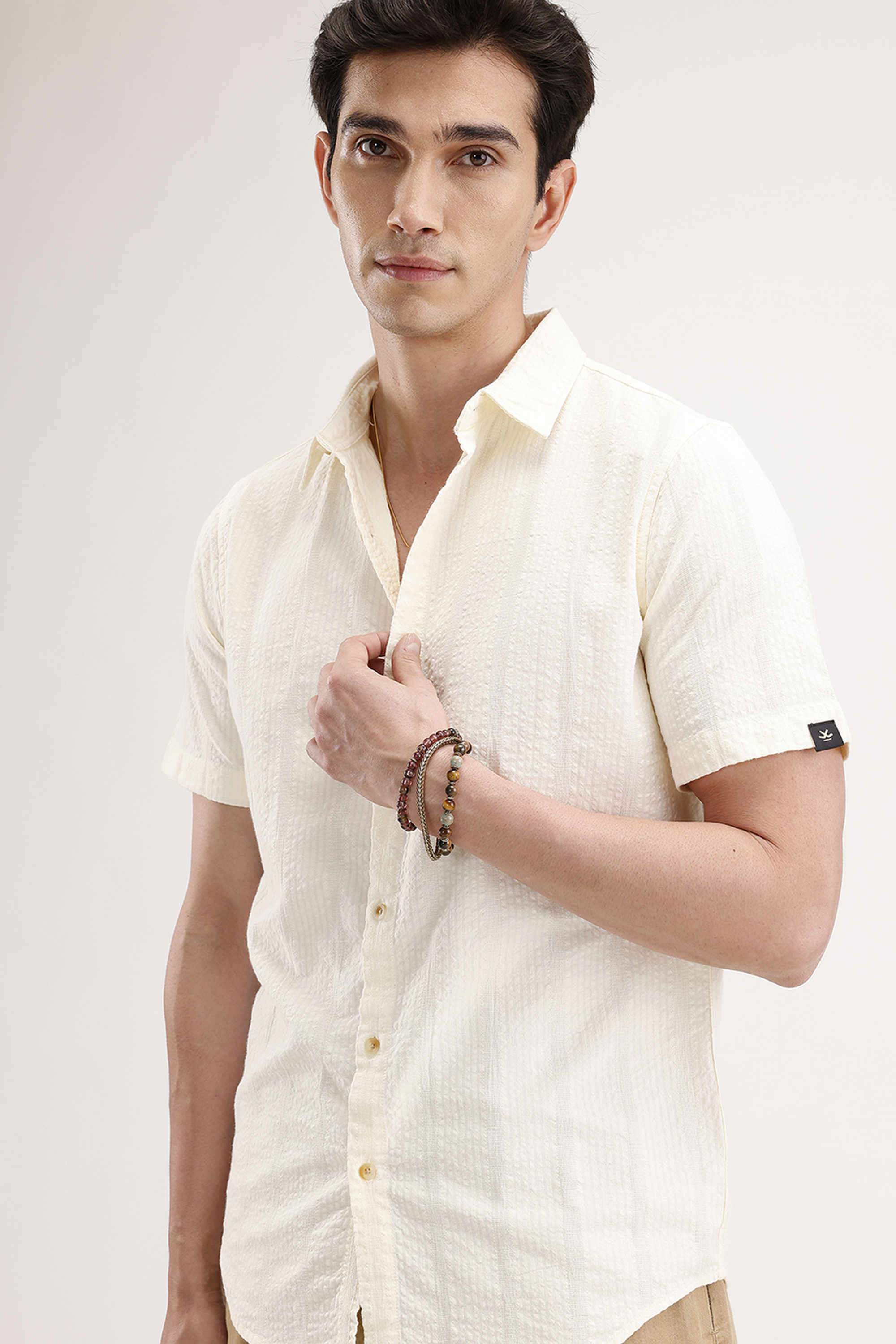 Textured-Cotton-Slim-Fit-Men-s-Casual-Wear-Shirt