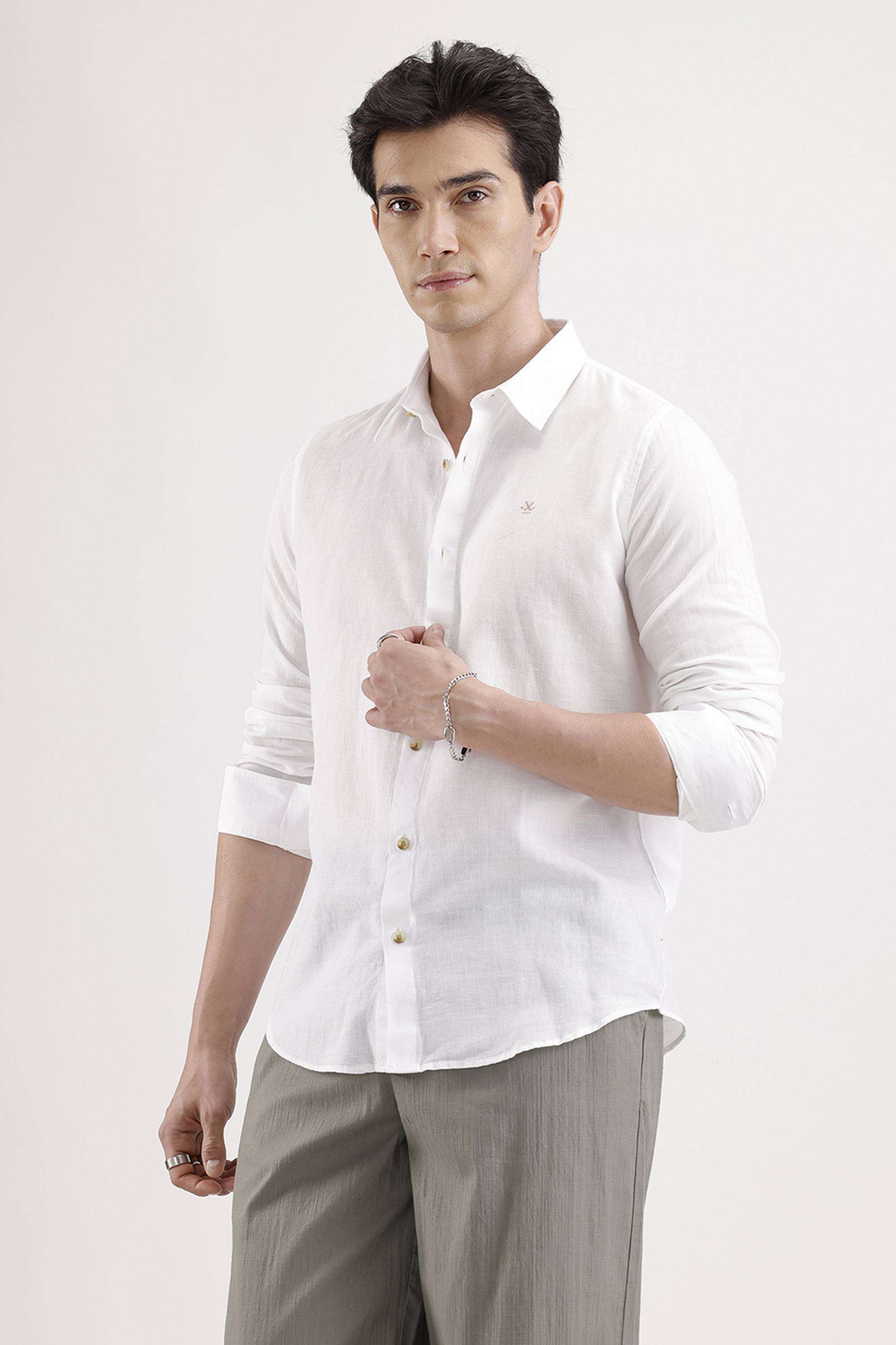 Solid-Cotton-Regular-Fit-Men-s-Shirt