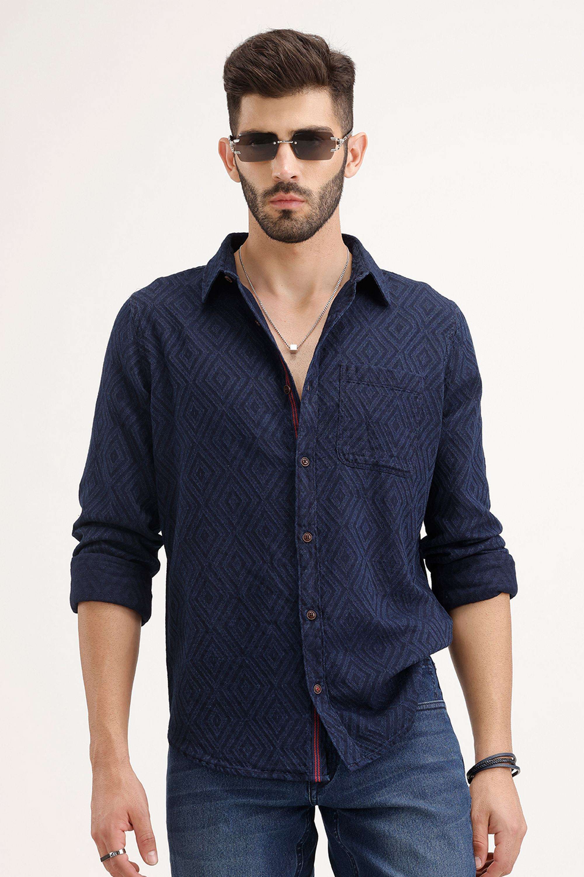 Solid-Cotton-Regular-Fit-Men-s-Casual-Shirt