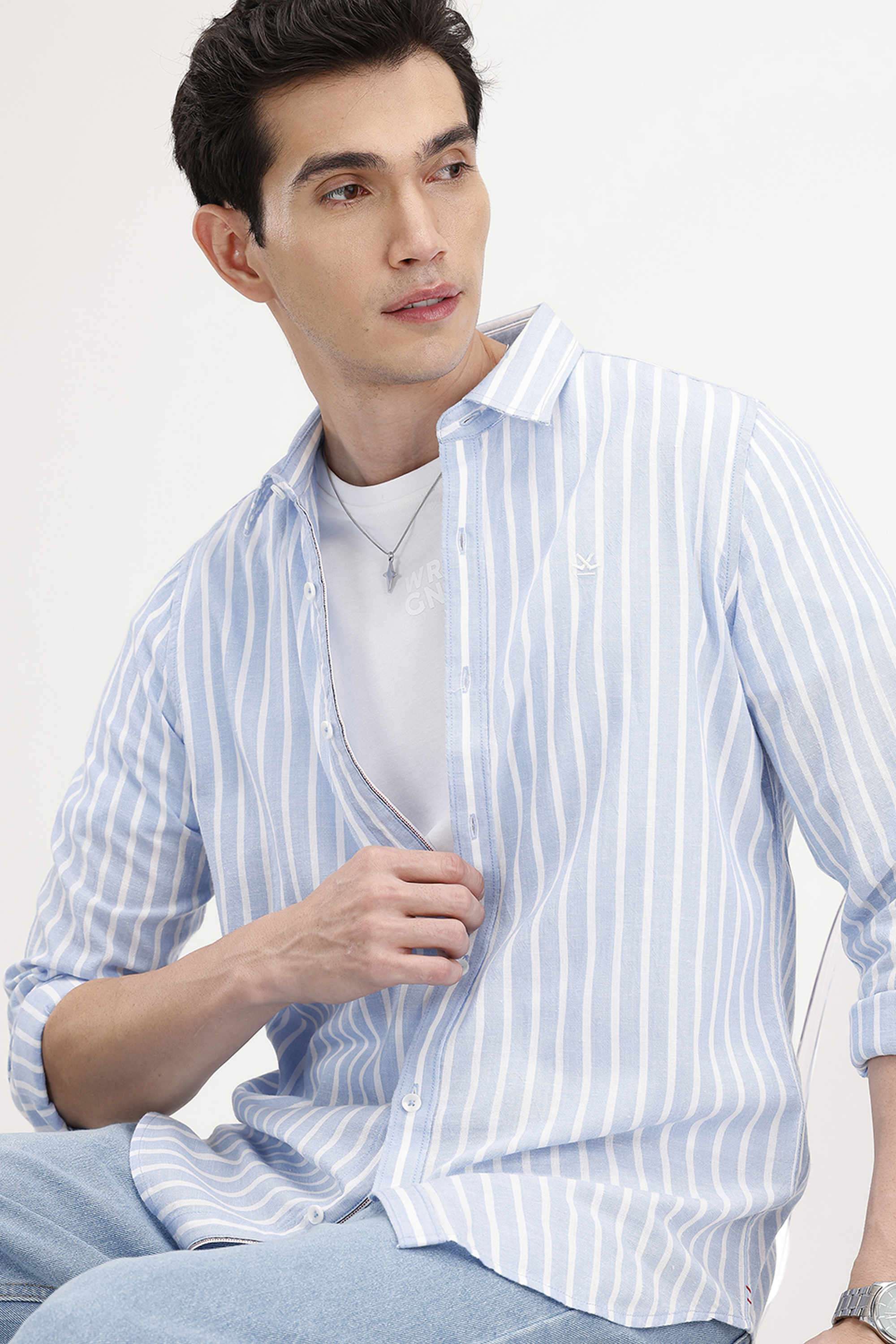 Stripes-Cotton-Regular-Fit-Men-s-Casual-Wear-Shirt