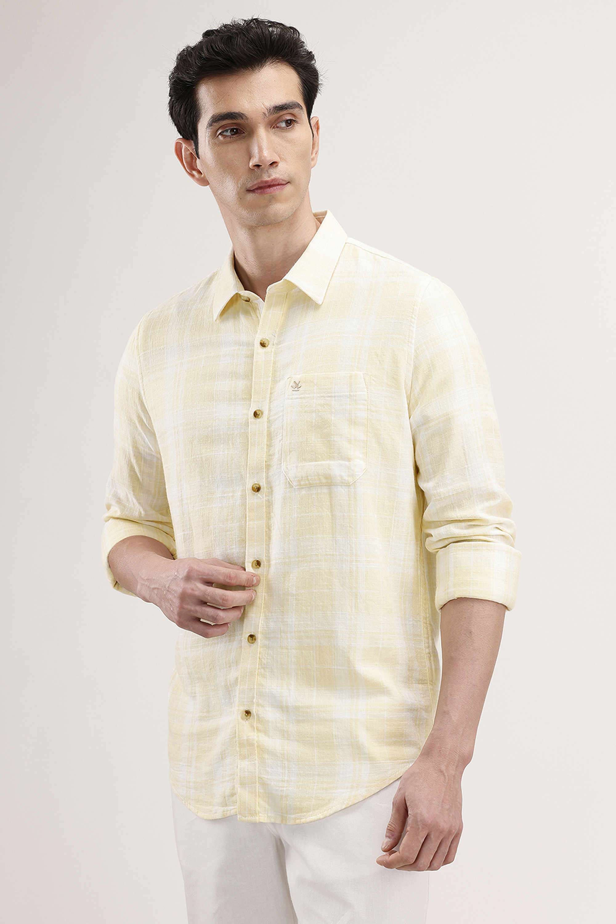 Checks-Cotton-Regular-Fit-Men-s-Casual-Wear-Shirt