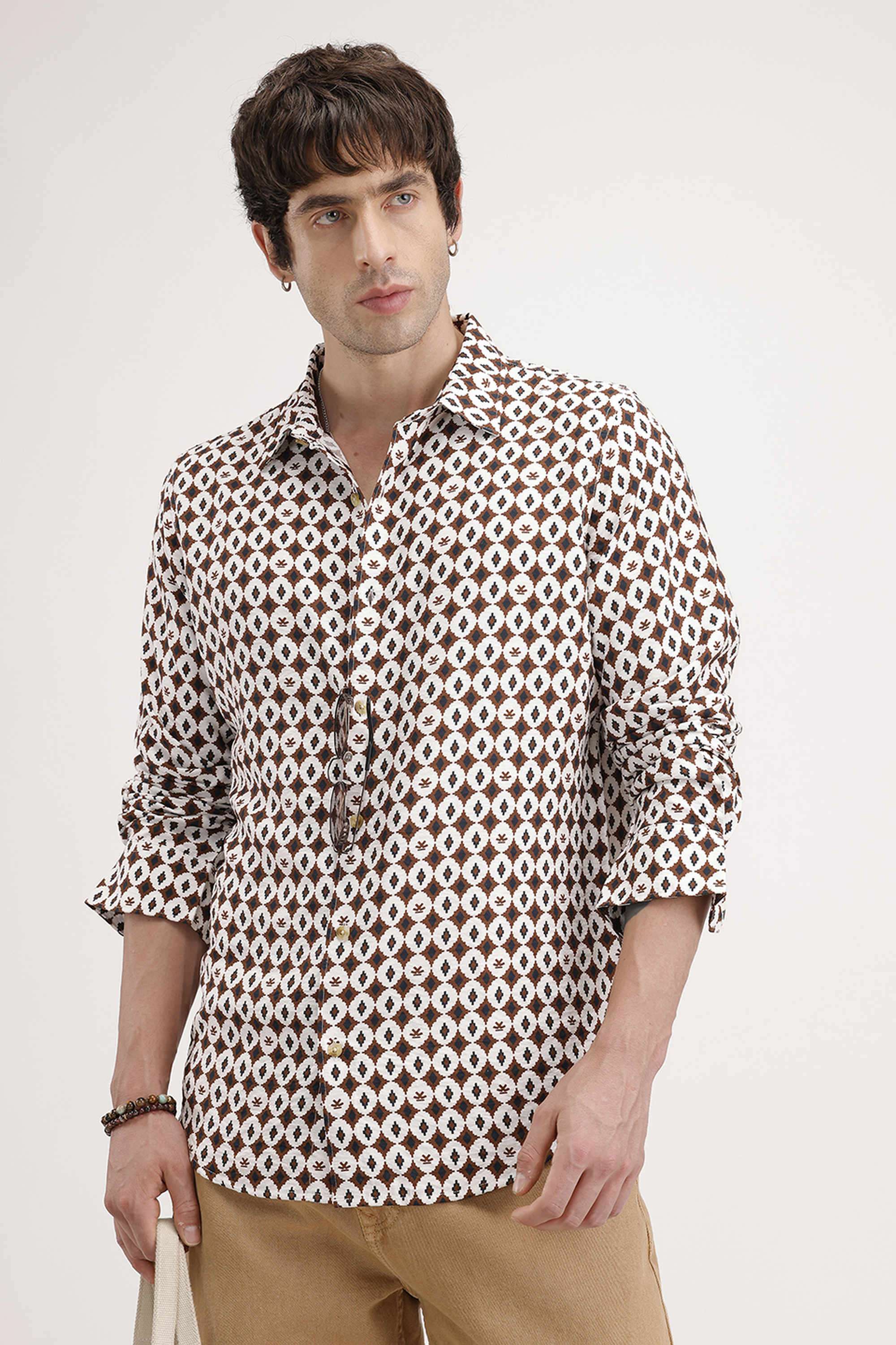 Geometric-Print-Cotton-Regular-Fit-Men-s-Casual-Wear-Shirt