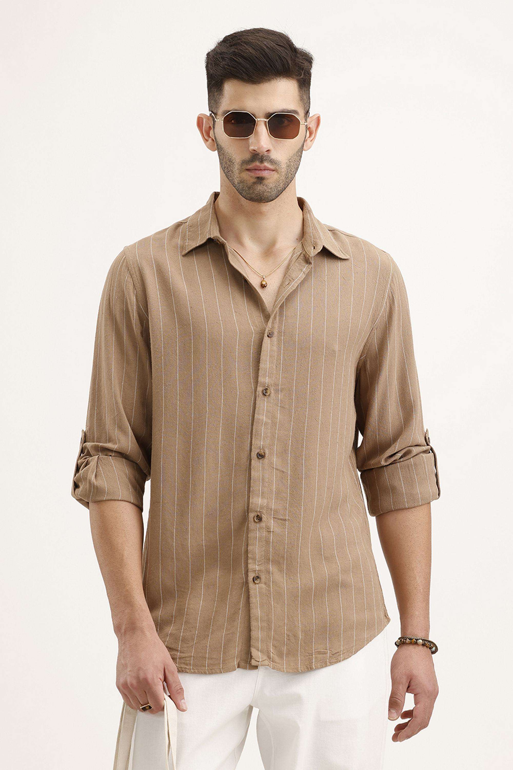 Solid-Cotton-Regular-Fit-Men-s-Casual-Shirt
