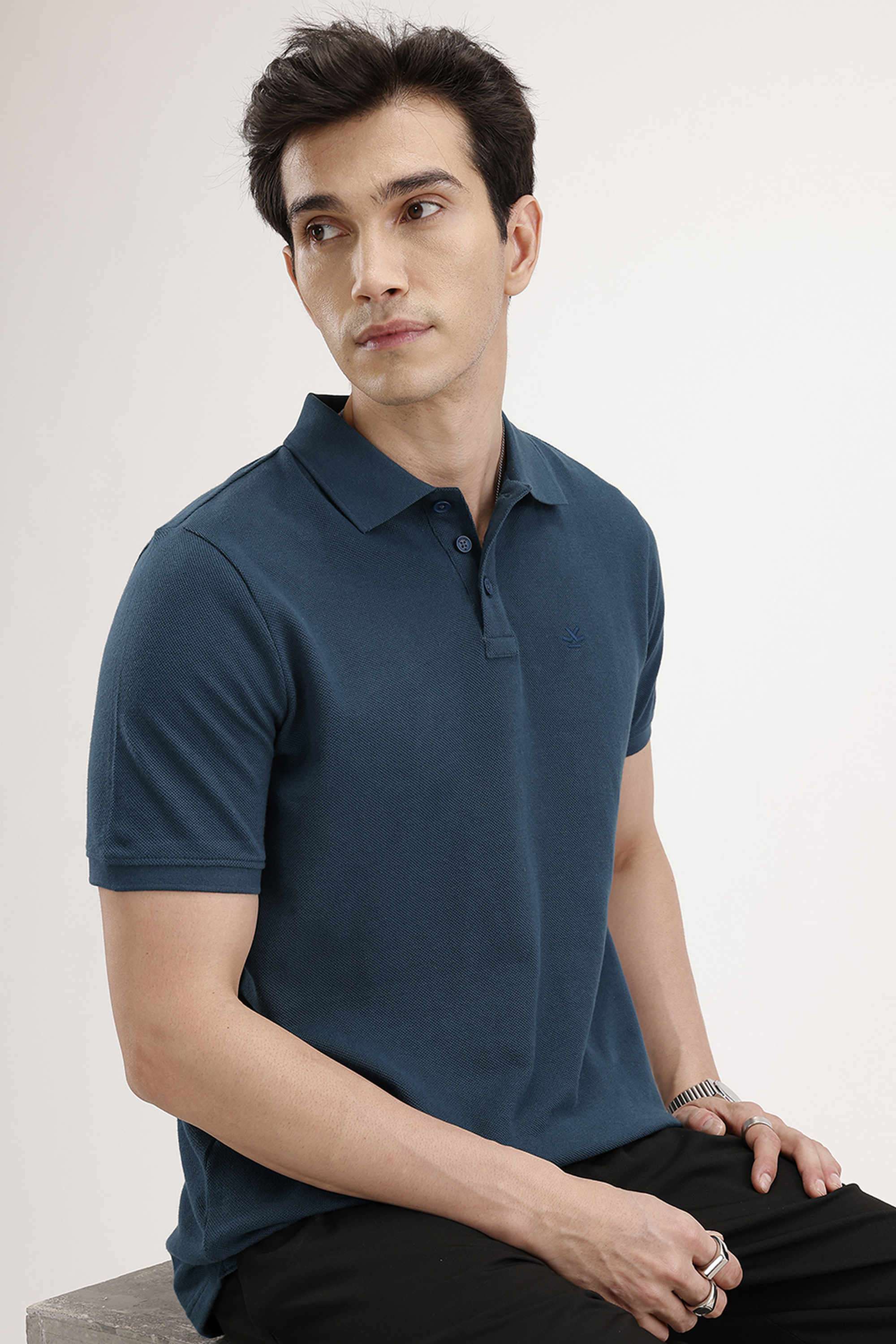 Solid-Cotton-Polo-Men-s-T-Shirt
