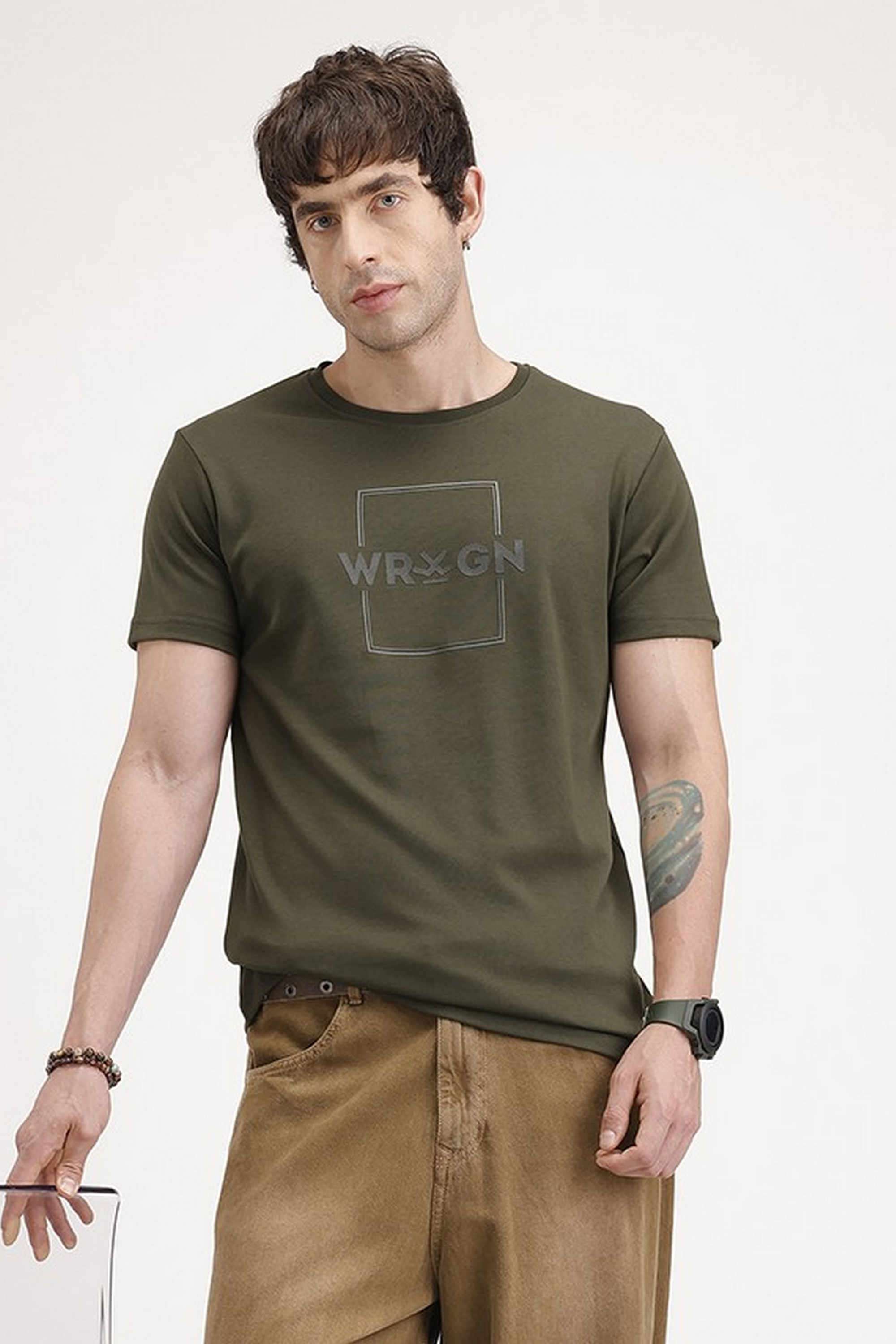 Solid-Cotton-Round-Neck-Men-s-T-Shirt