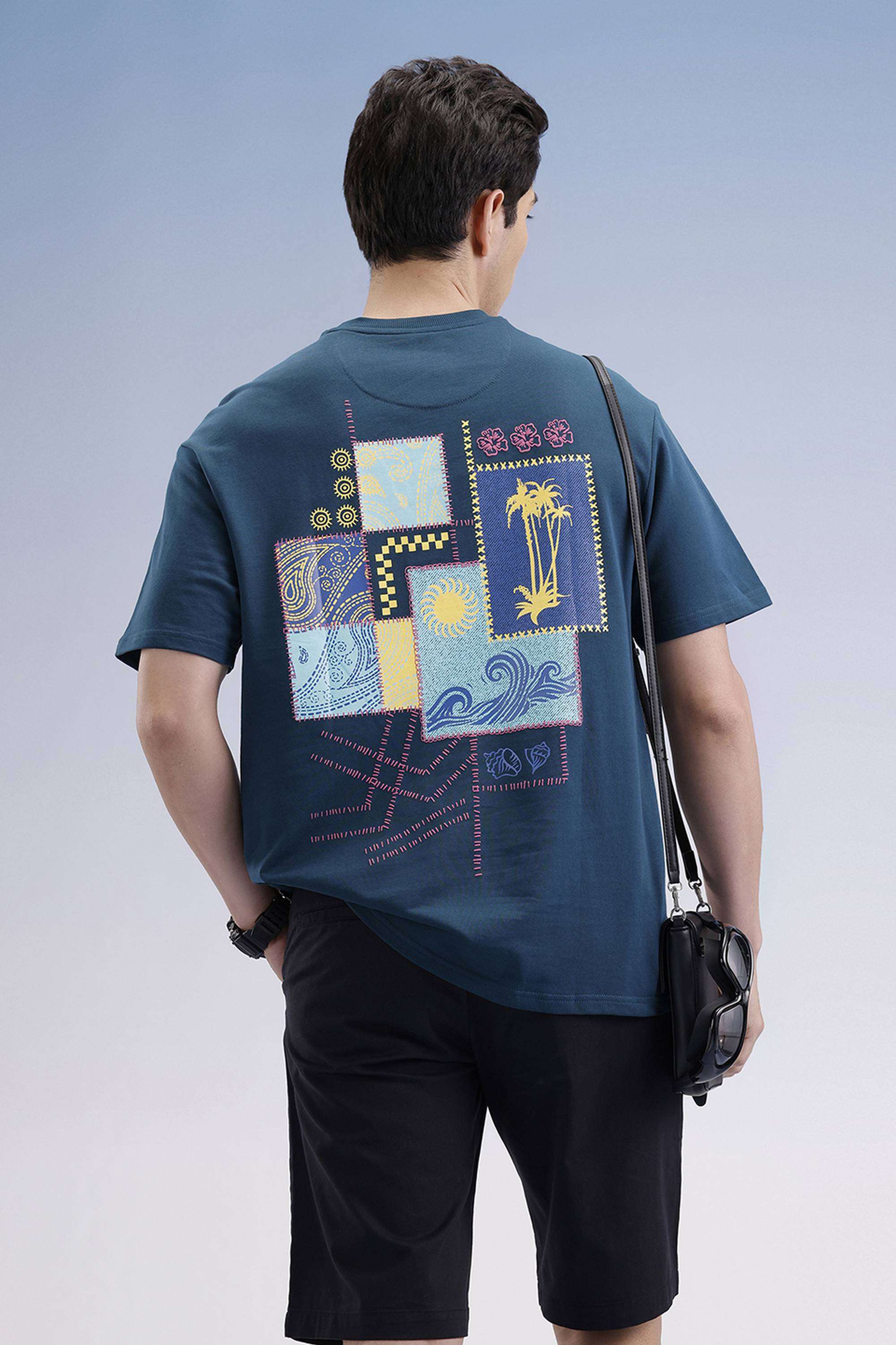 Solid-Cotton-Regular-Fit-Men-s-T-Shirt
