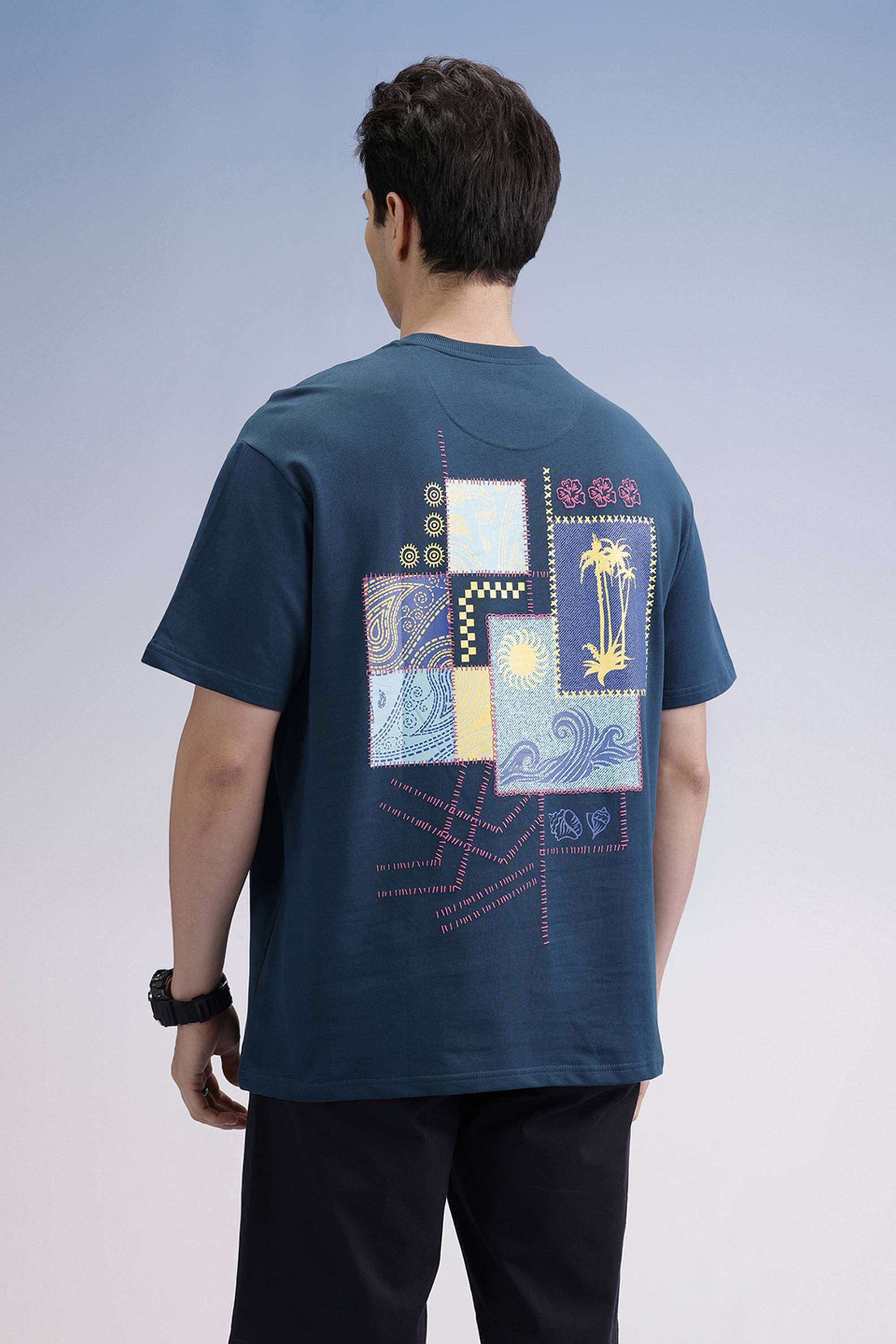 Solid-Cotton-Regular-Fit-Men-s-T-Shirt