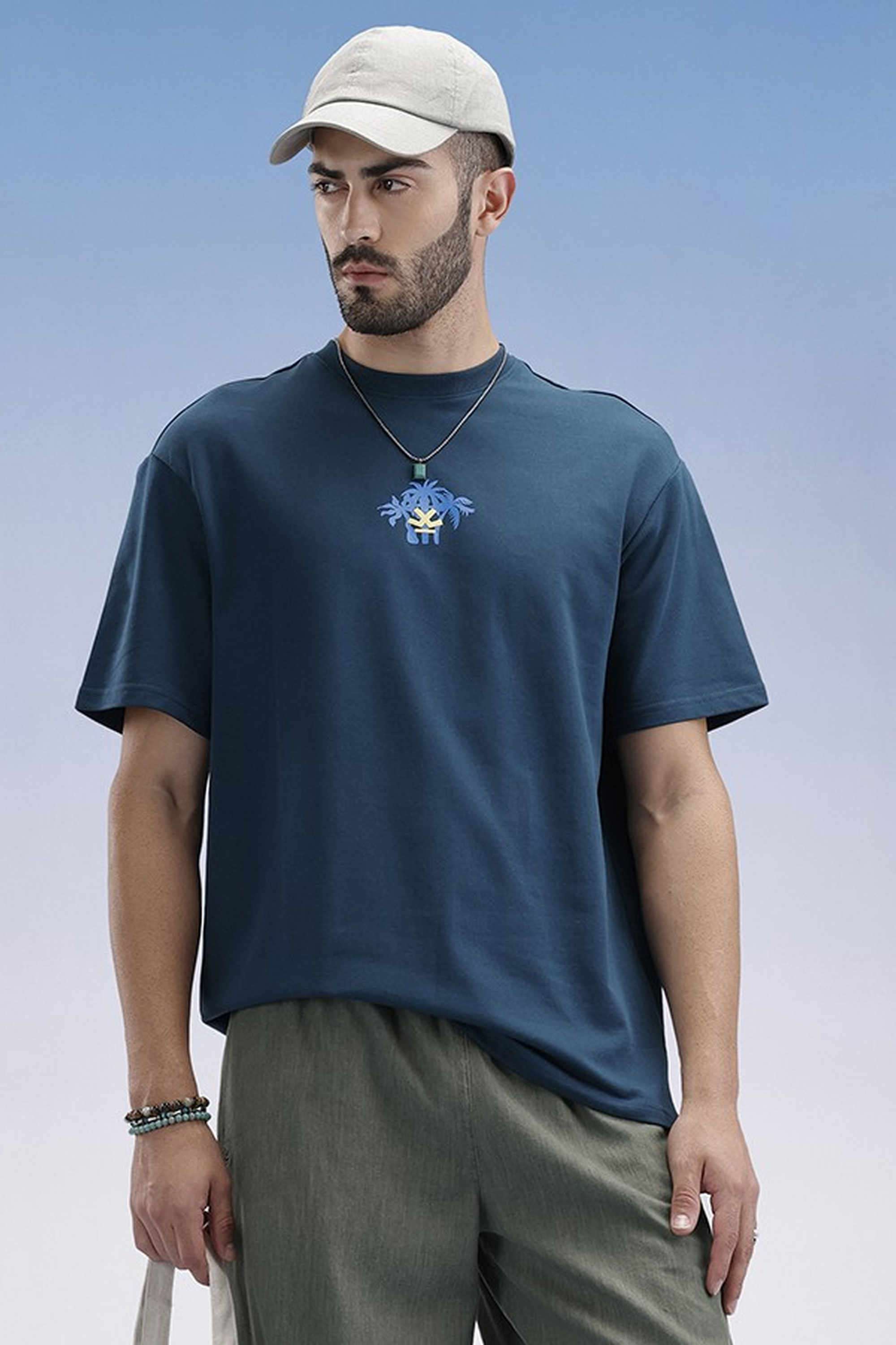 Graphic-Print-Cotton-Round-Neck-Men-s-T-Shirt
