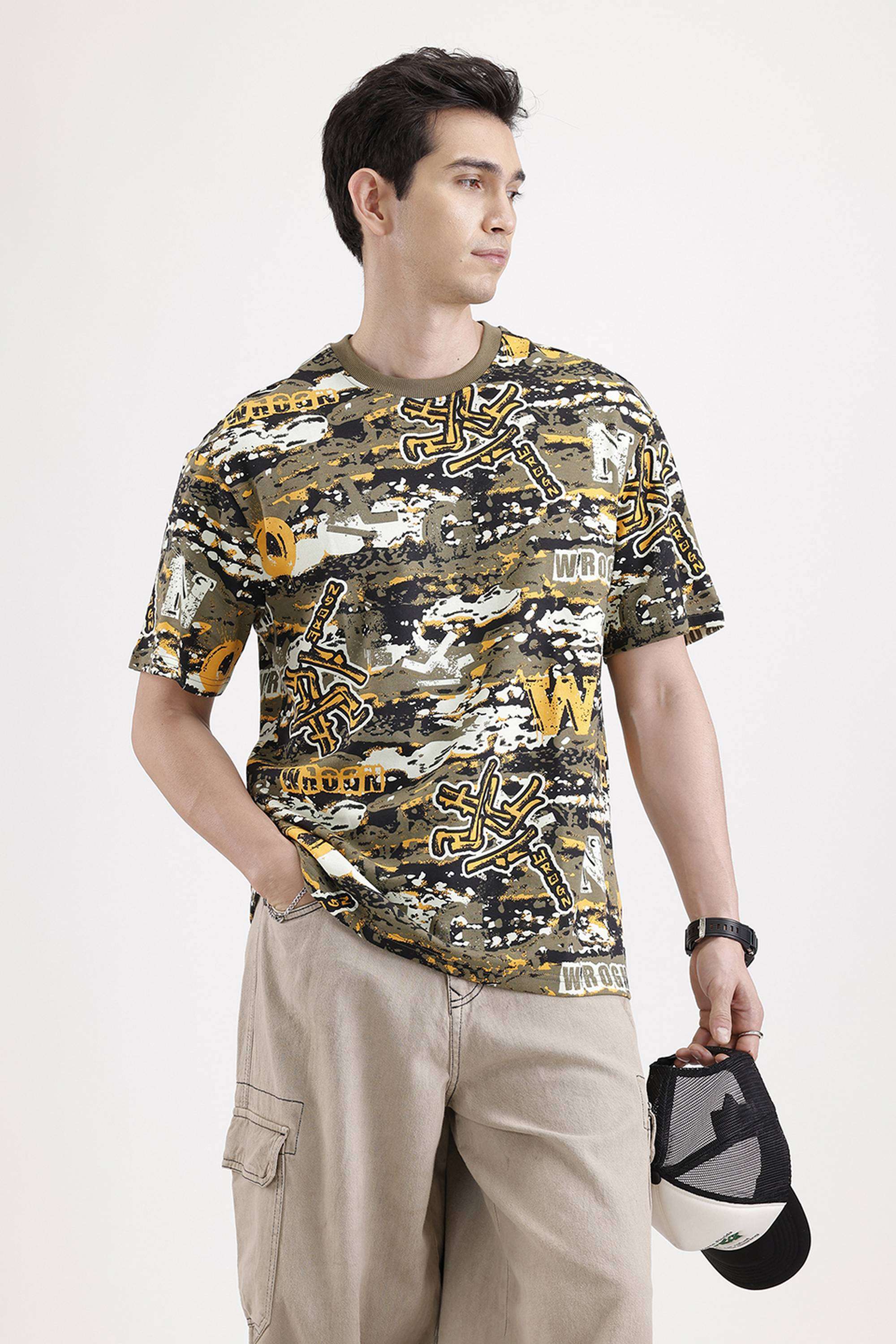 Solid-Cotton-Regular-Fit-Men-s-T-Shirt