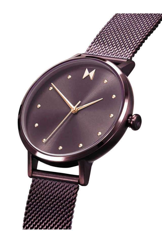 Buy MVMT NoColour Dot 36 mm Purple Stainless Steel Analog Watch