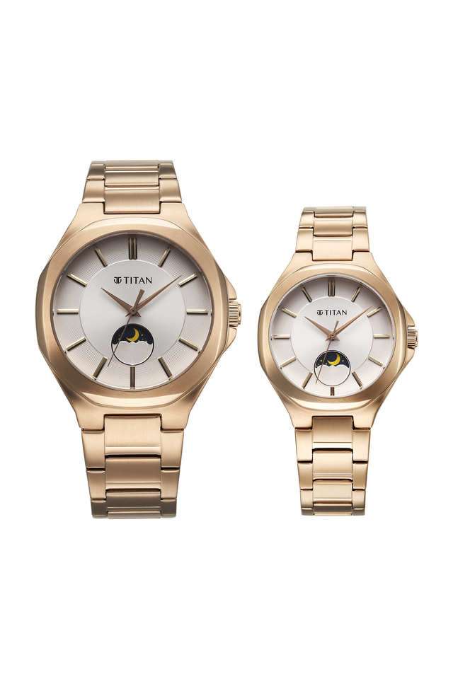 Modern-Bandhan-VII-White-Dial-Stainless-Steel-Analogue-Unisex-Wrist-Watch---9400994209WM01