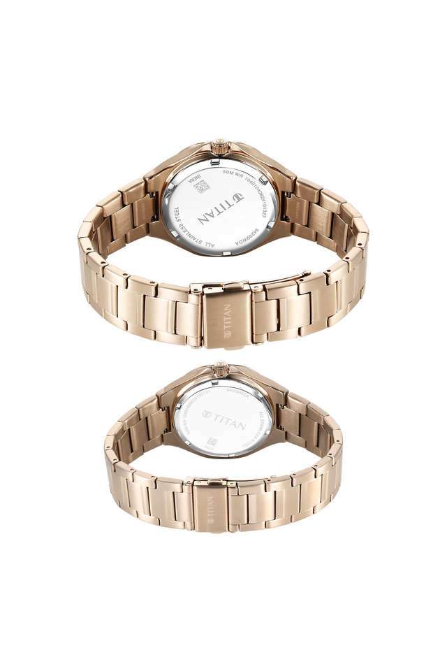Modern-Bandhan-VII-White-Dial-Stainless-Steel-Analogue-Unisex-Wrist-Watch---9400994209WM01