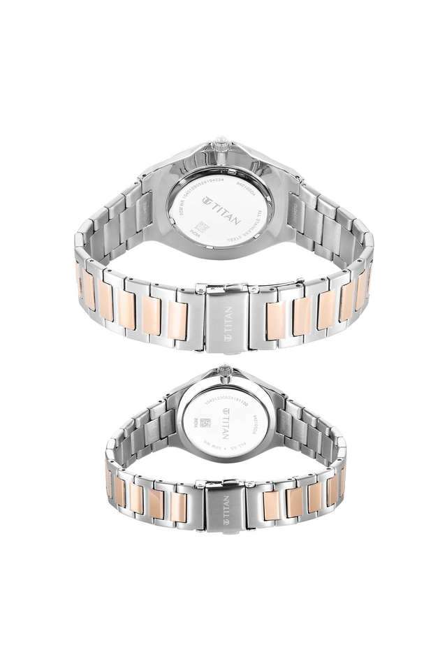 Modern-Bandhan-VII-White-Dial-Stainless-Steel-Analogue-Unisex-Wrist-Watch---9401094210KM01