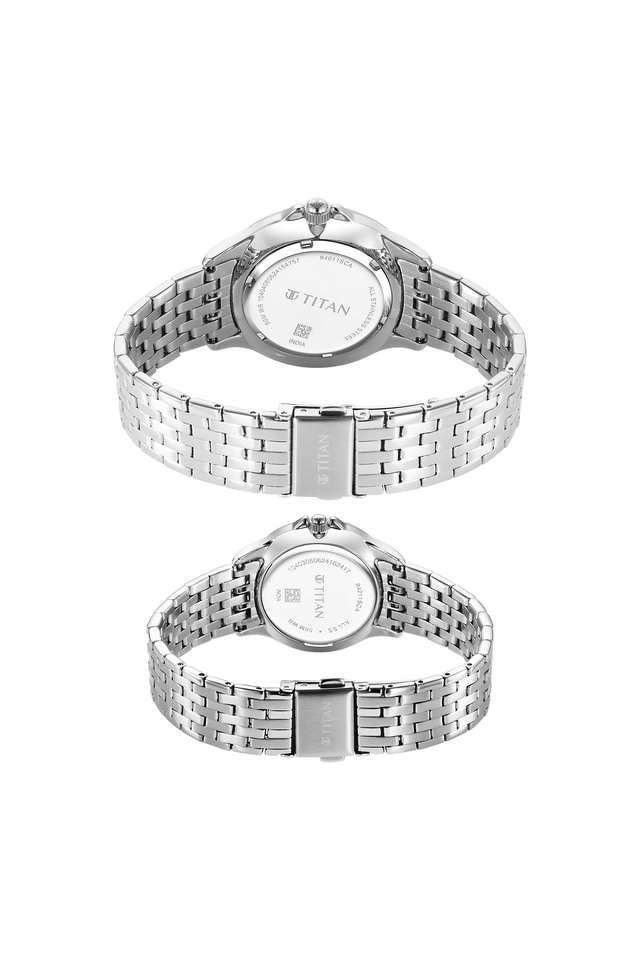 Modern-Bandhan-VII-Blue-Dial-Stainless-Steel-Analogue-Unisex-Wrist-Watch---9401194211SM01
