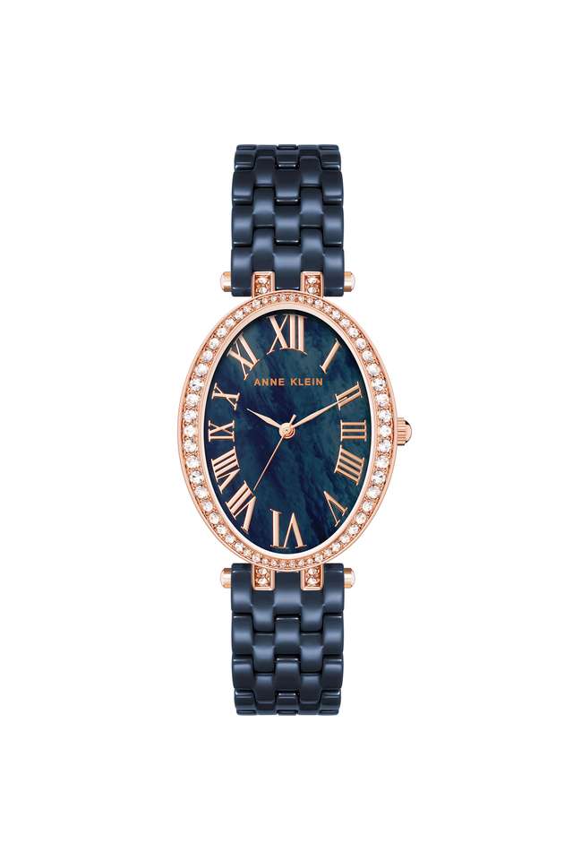 Quartz-27-mm-Blue-Dial-Ceramic-Analogue-Wrist-Watch-for-Women---AK3996RGNV