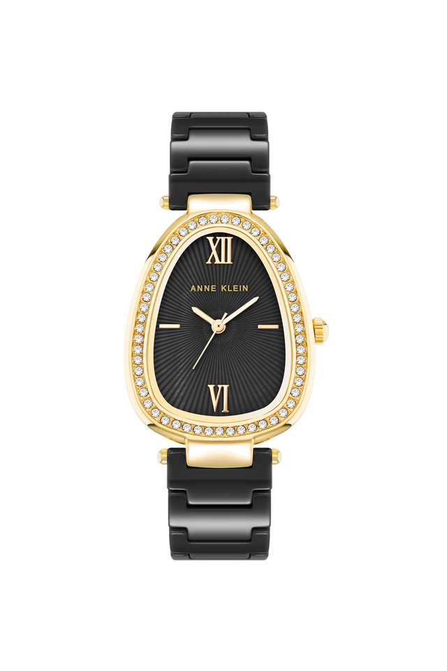 Quartz-36-mm-Black-Dial-Ceramic-Analogue-Wrist-Watch-for-Women---AK5012GPBK