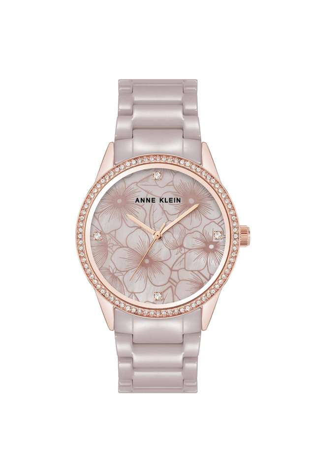 Quartz-34-mm-Grey-Dial-Ceramic-Analogue-Wrist-Watch-for-Women---AK5172RGTP