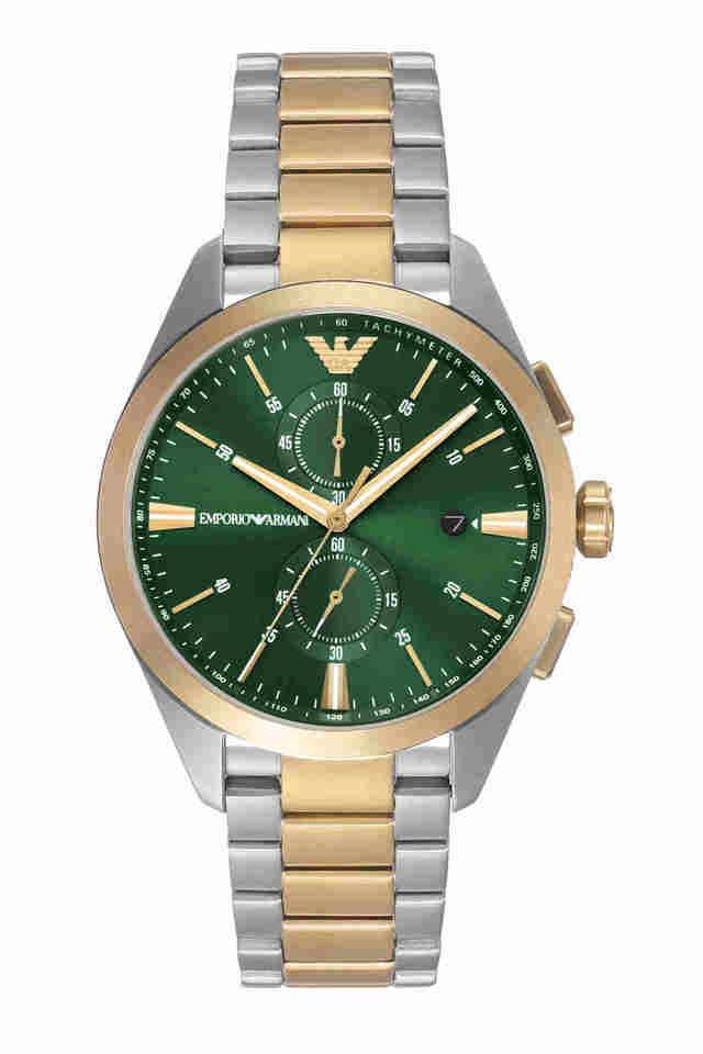 Two-Tone-43-mm-Green-Dial-Stainless-Steel-Analog-Watch-for-Men---AR11511I