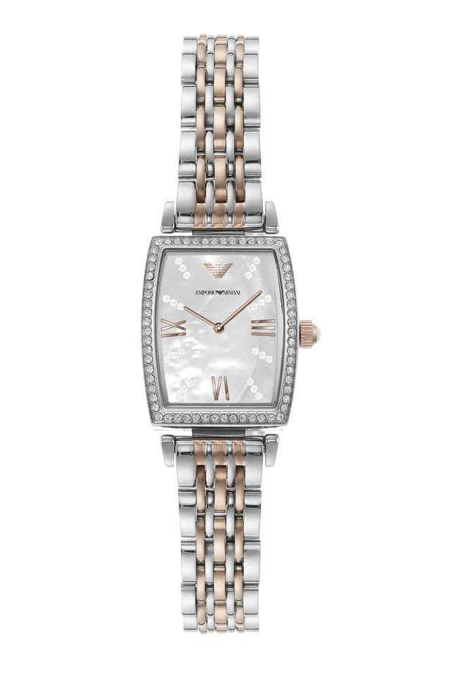 Quartz-26-mm-White-Dial-Stainless-Steel-Analog-Watch-for-Women---AR11519