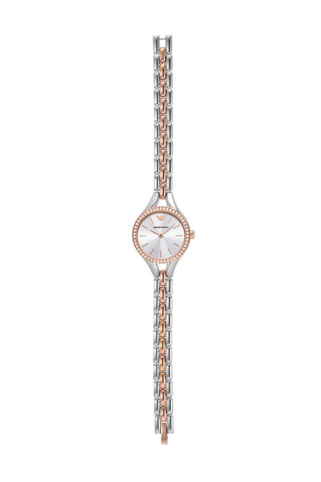 Buy Emporio Armani NoColour 28 mm Silver Dial Stainless Steel