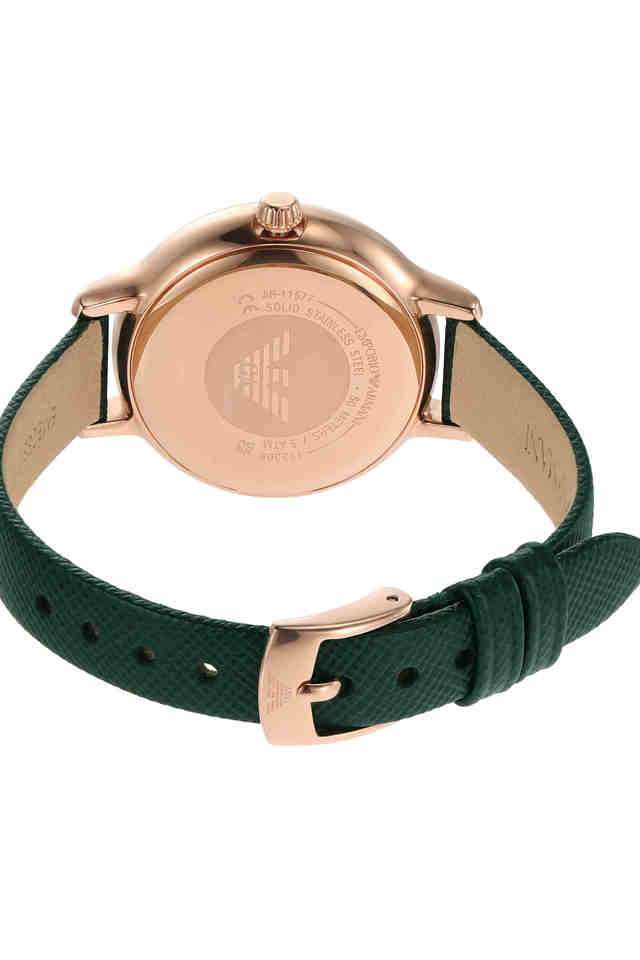 Cleo-32-mm-Green-Dial-Leather-Analogue-Watch-For-Women---AR11577