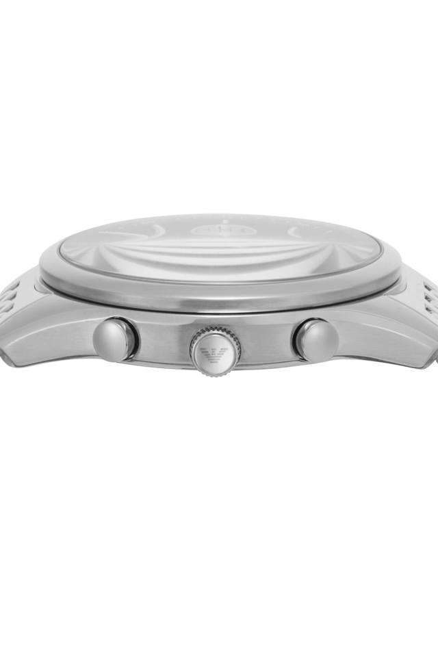 Buy Emporio Armani NoColour Quartz 41 mm Blue Dial Stainless Steel