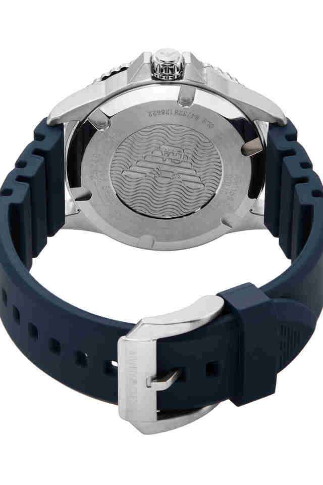 Quartz-42-mm-Blue-Dial-Silicone-Analogue-Wrist-Watch-for-Men---AR11592I