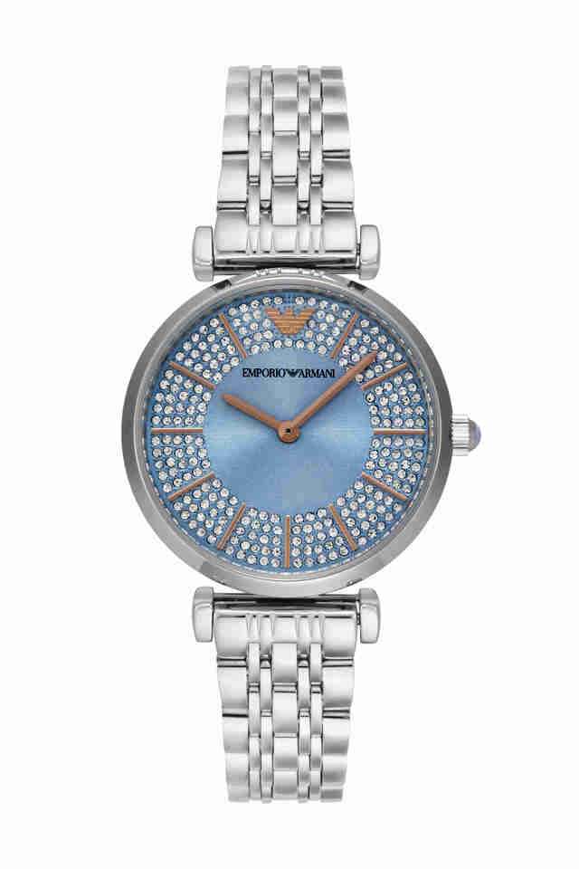 Quartz-32-mm-Blue-Dial-Stainless-Steel-Analogue-Wrist-Watch-for-Women---AR11594I