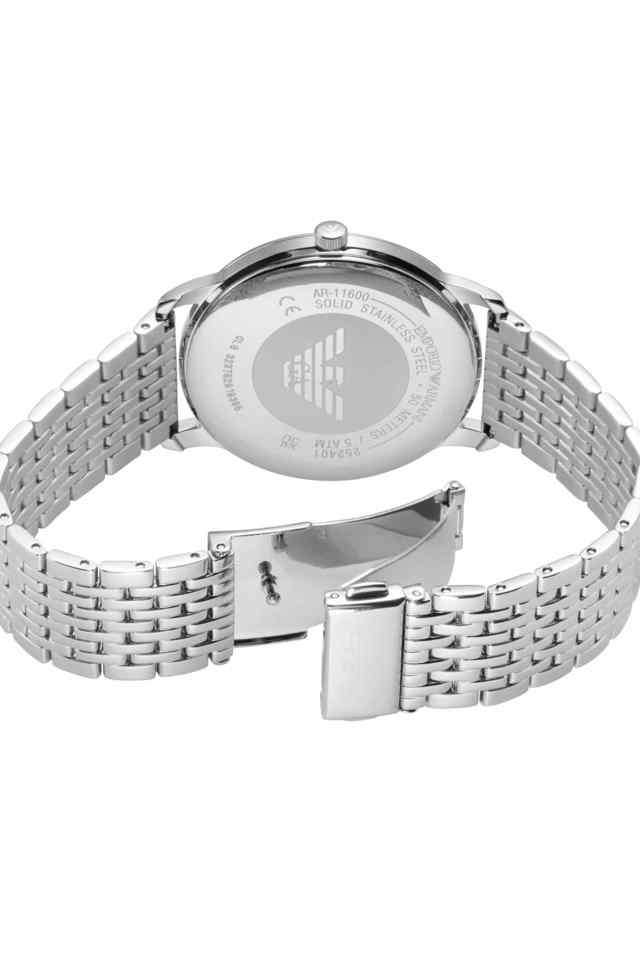 Quartz-42-mm-Black-Dial-Stainless-Steel-Analogue-Wrist-Watch-for-Men---AR11600I