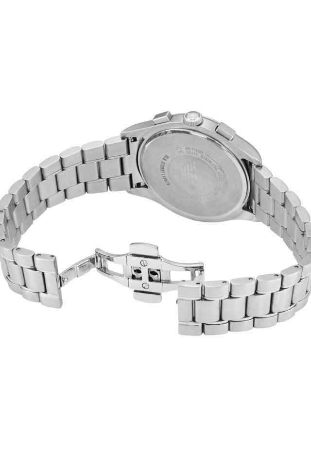 Quartz-42-mm-Black-Dial-Stainless-Steel-Chronograph-Wrist-Watch-for-Men---AR11602I