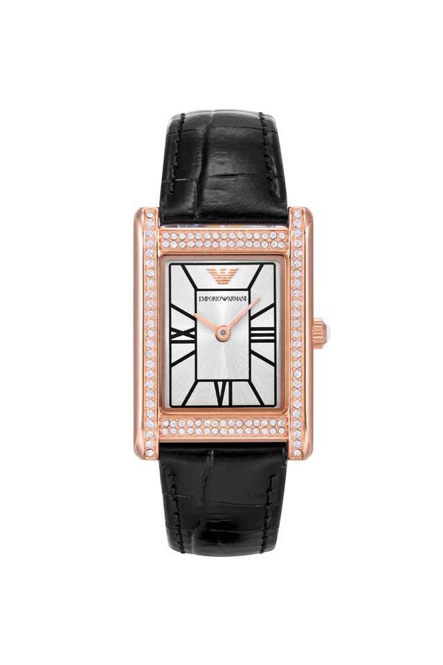 Quartz-32-mm-Silver-Dial-Leather-Analogue-Watch-for-Women---AR11624