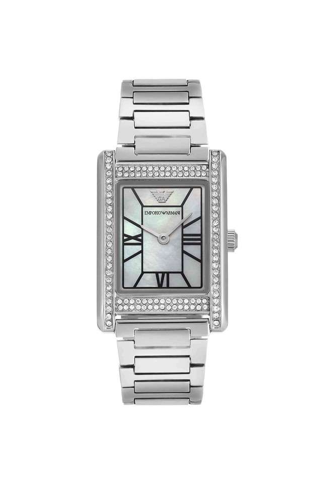 Quartz-32-mm-White-Dial-Stainless-Steel-Analogue-Watch-for-Women---AR11625