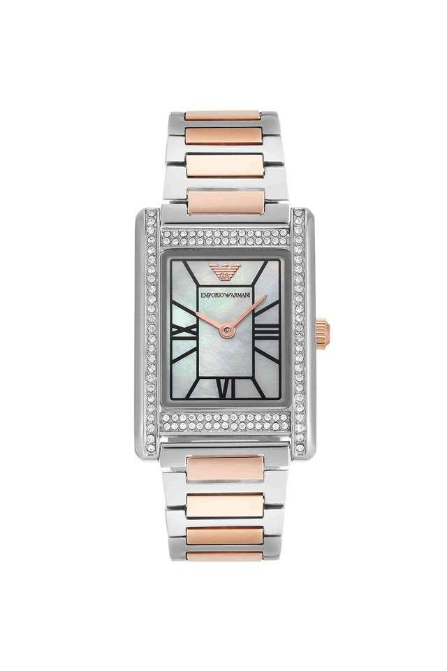 Quartz-32-mm-White-Dial-Stainless-Steel-Analogue-Watch-for-Women---AR11626